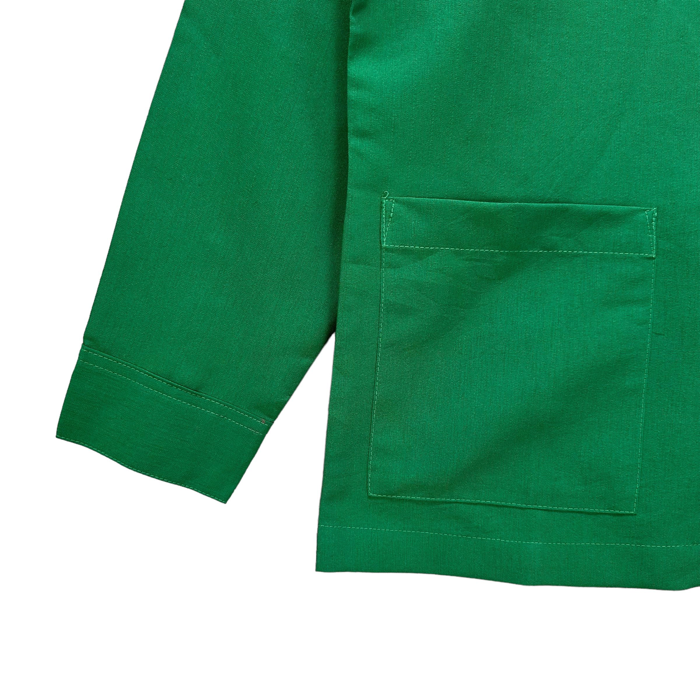 Japanese Brand 7 ELEVEN GREEN LONG SLEEVE UNIFORM WORK JACKET #9014-48 Size US S / EU 44-46 / 1 - 5 Thumbnail