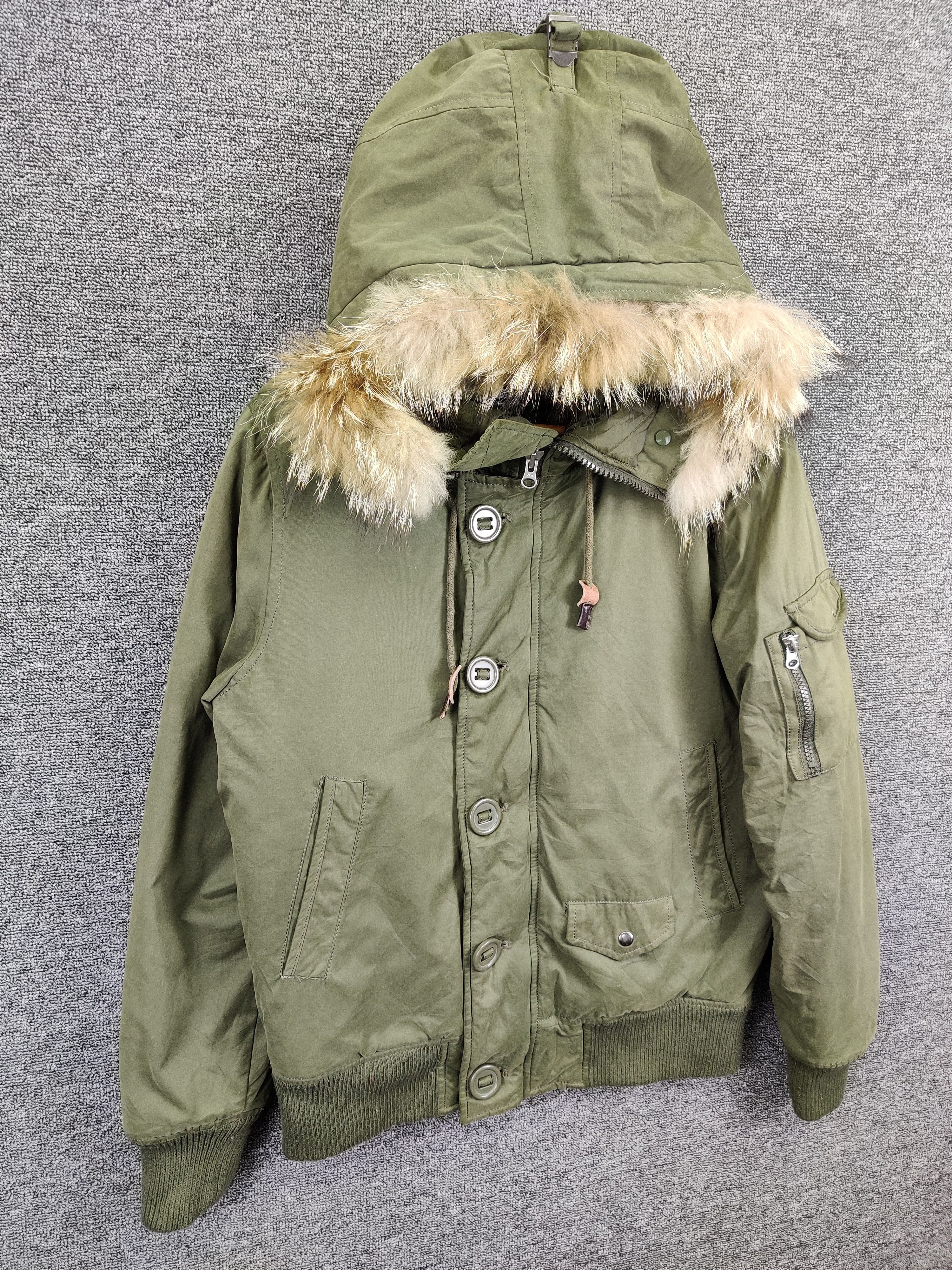 Beams Plus Vintage Beams Heart N-2B Military Bomber Fur Jacket Size US M / EU 48-50 / 2 - 5 Thumbnail