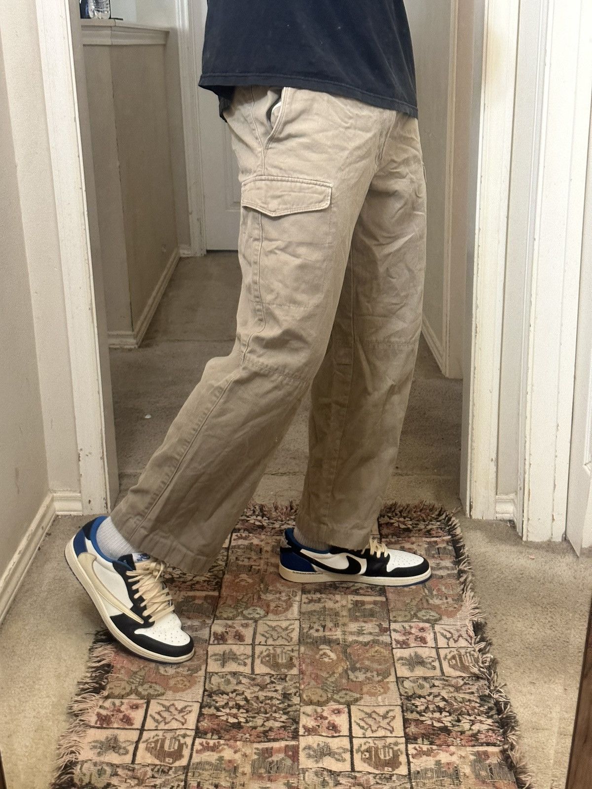 Japanese Brand × Vintage Crazy Y2K/2000s Baggy Cargos Grunge Cargo Pants Size US 34 / EU 50 - 1 Thumbnail