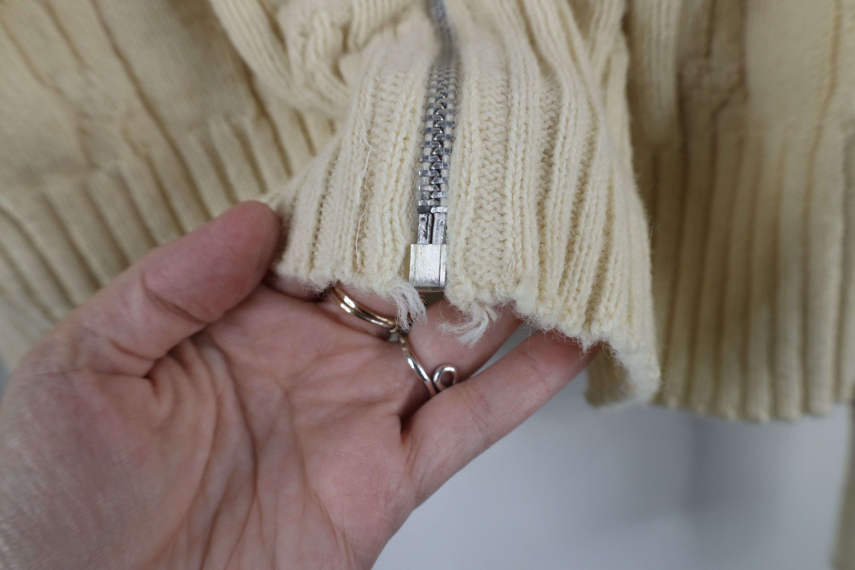 Vintage Vintage 50s 60s Streetwear Knit Zip Cardigan Sweater USA Size S / US 4 / IT 40 - 8 Thumbnail