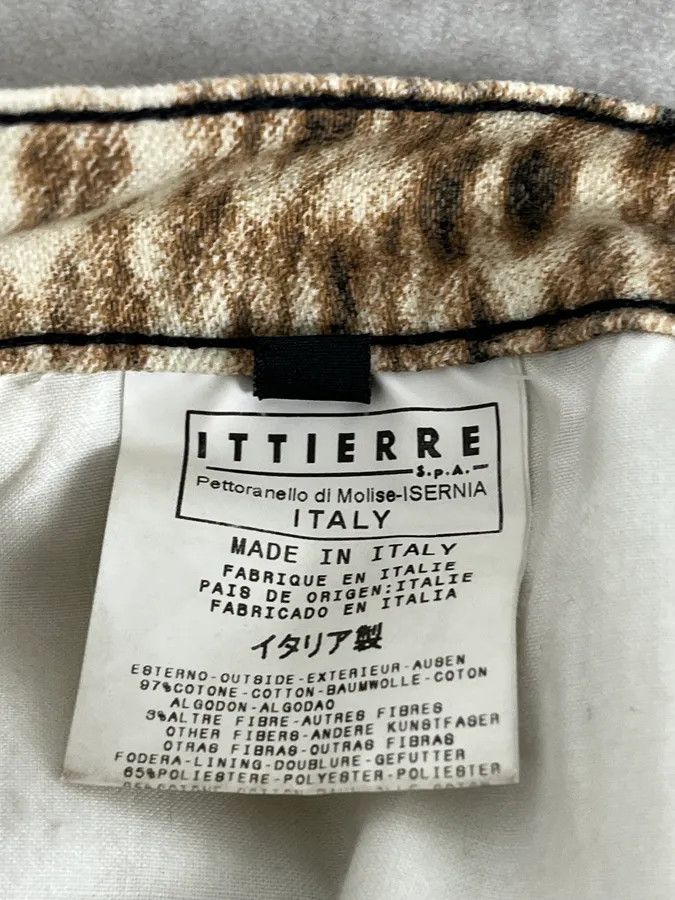 Roberto Cavalli SS2003 Cavalli Leopard Beige & Black Skirt Size US S / EU 44-46 / 1 - 11 Thumbnail