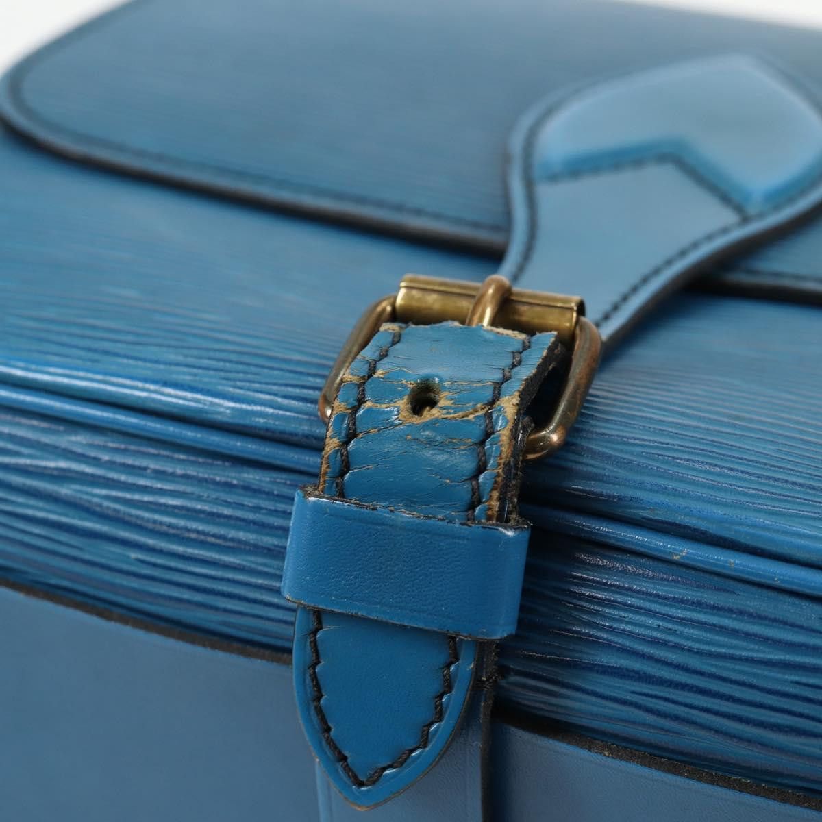 Louis Vuitton LOUIS VUITTON Epi Cartouchiere MM Shoulder Bag Blue M52245 Size ONE SIZE - 10 Thumbnail