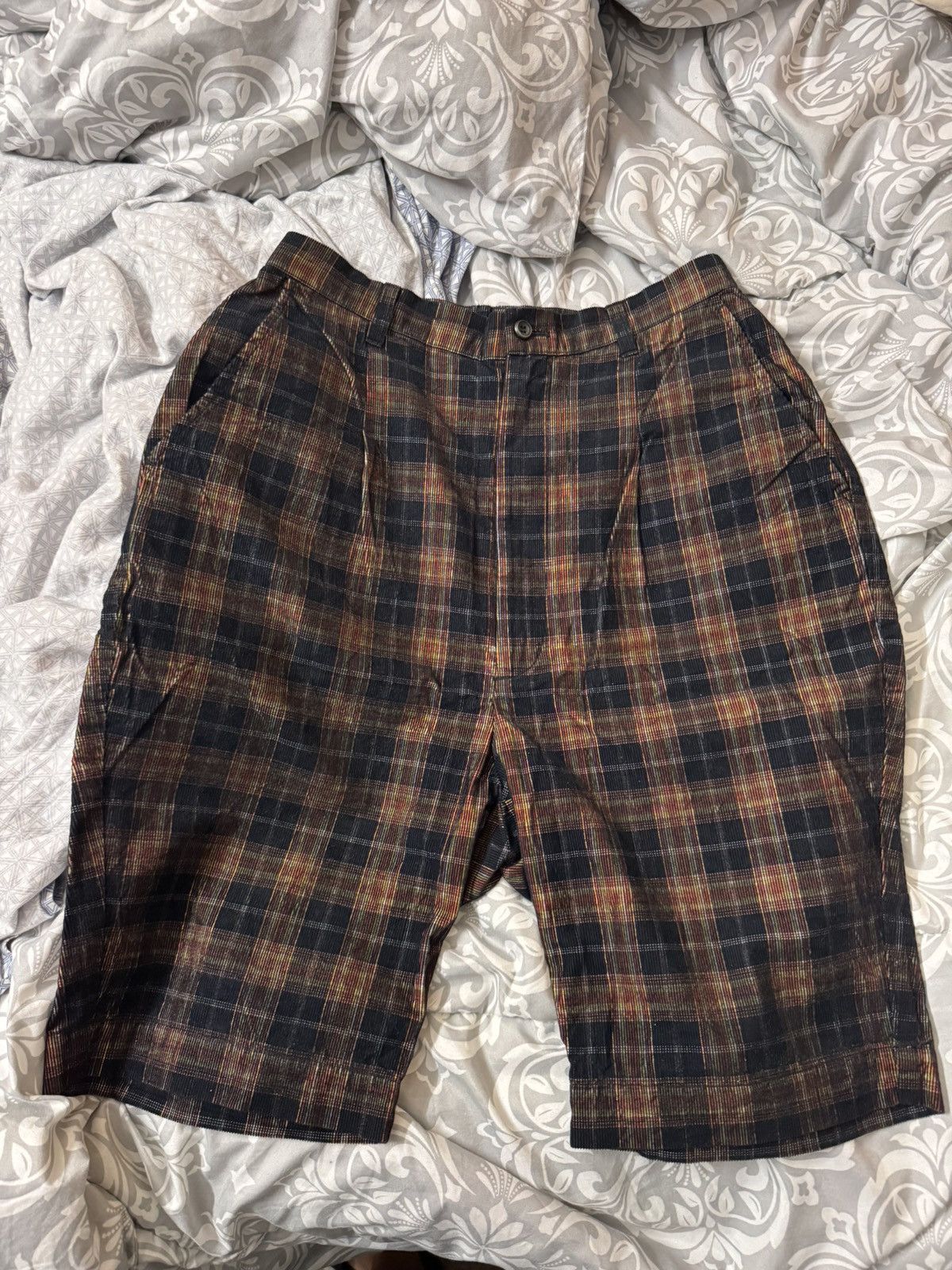 Ne-Net Ne-net Plaid Corduroy shorts Size US 28 / EU 44 - 1 Thumbnail