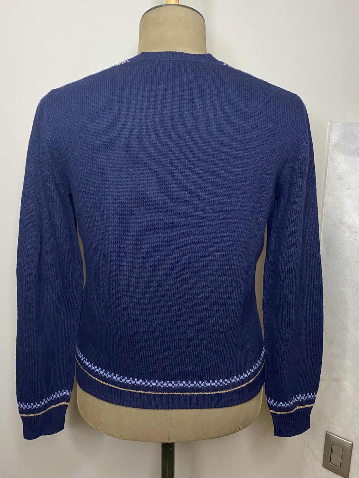 Prada Prada Wool Cashmere Fair Isle Knit Sweater - Size 48 Size US M / EU 48-50 / 2 - 2 Thumbnail