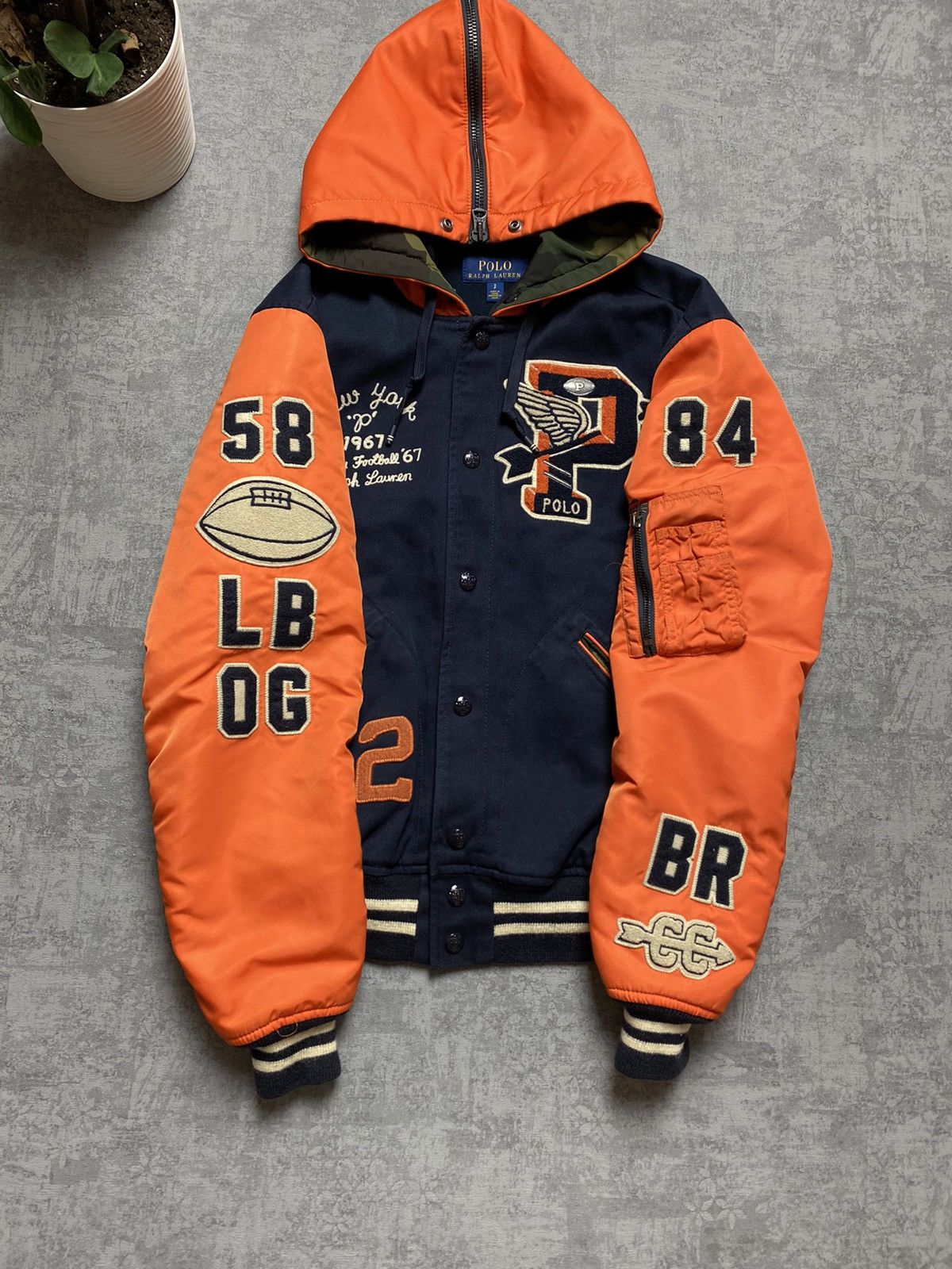 POLO RALPH LAUREN Rugby Ivy League P-Wing Varsity Jacket
