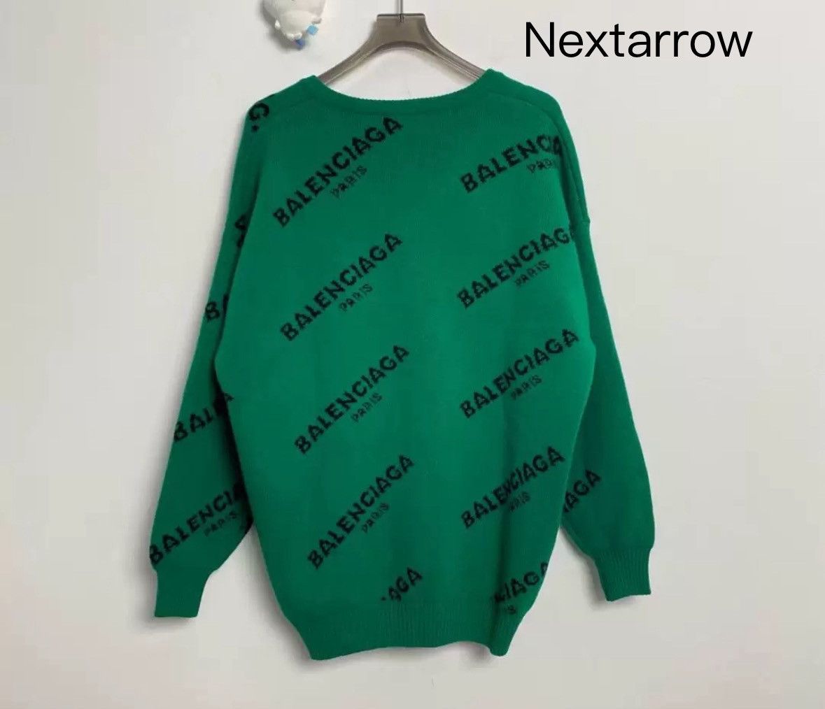 Balenciaga Balenciaga green barrage printed sweater2412-Nextarrow Size US S / EU 44-46 / 1 - 2 Thumbnail