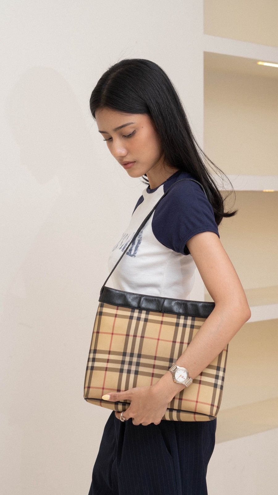 Burberry Burberry Nova check pvc shoulder bag Size ONE SIZE - 1 Thumbnail