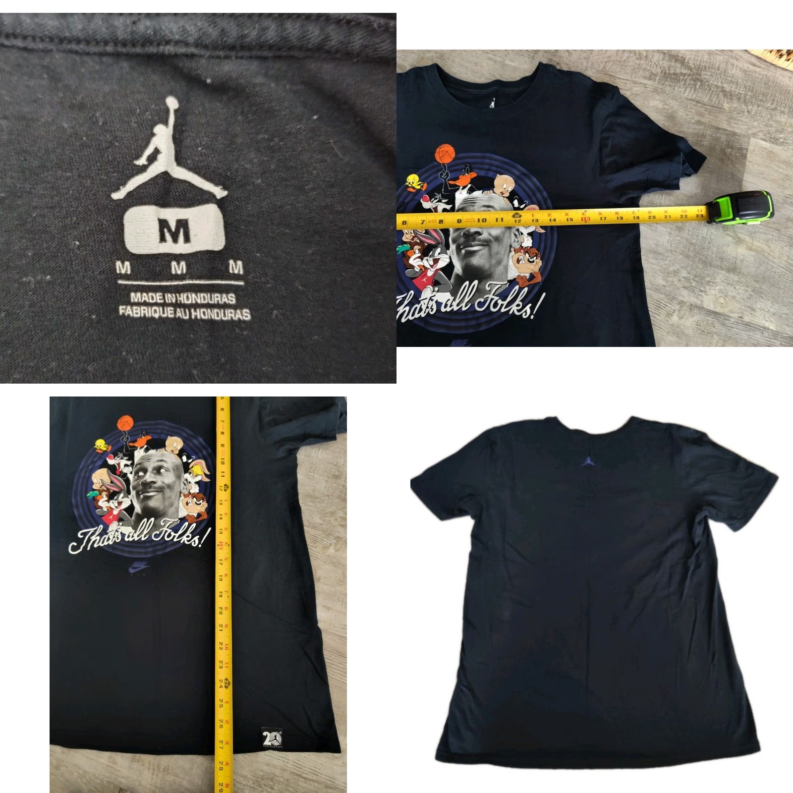Jordan Brand Air Jordan Space Jam Looney Tunes That's All Folks Graphic T-Shirt Womens Medium Size M / US 6-8 / IT 42-44 - 8 Thumbnail