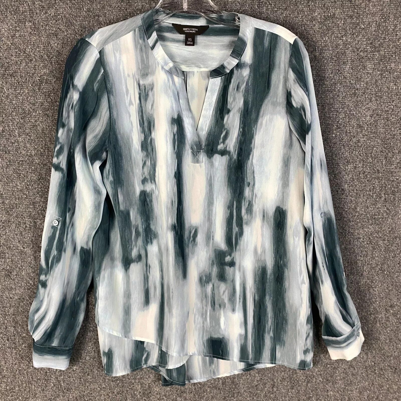 Other Simply Vera Vera Wang Blouse Women's XS Pullover Long Sleeve Size XS / US 0-2 / IT 36-38 - 1 Thumbnail