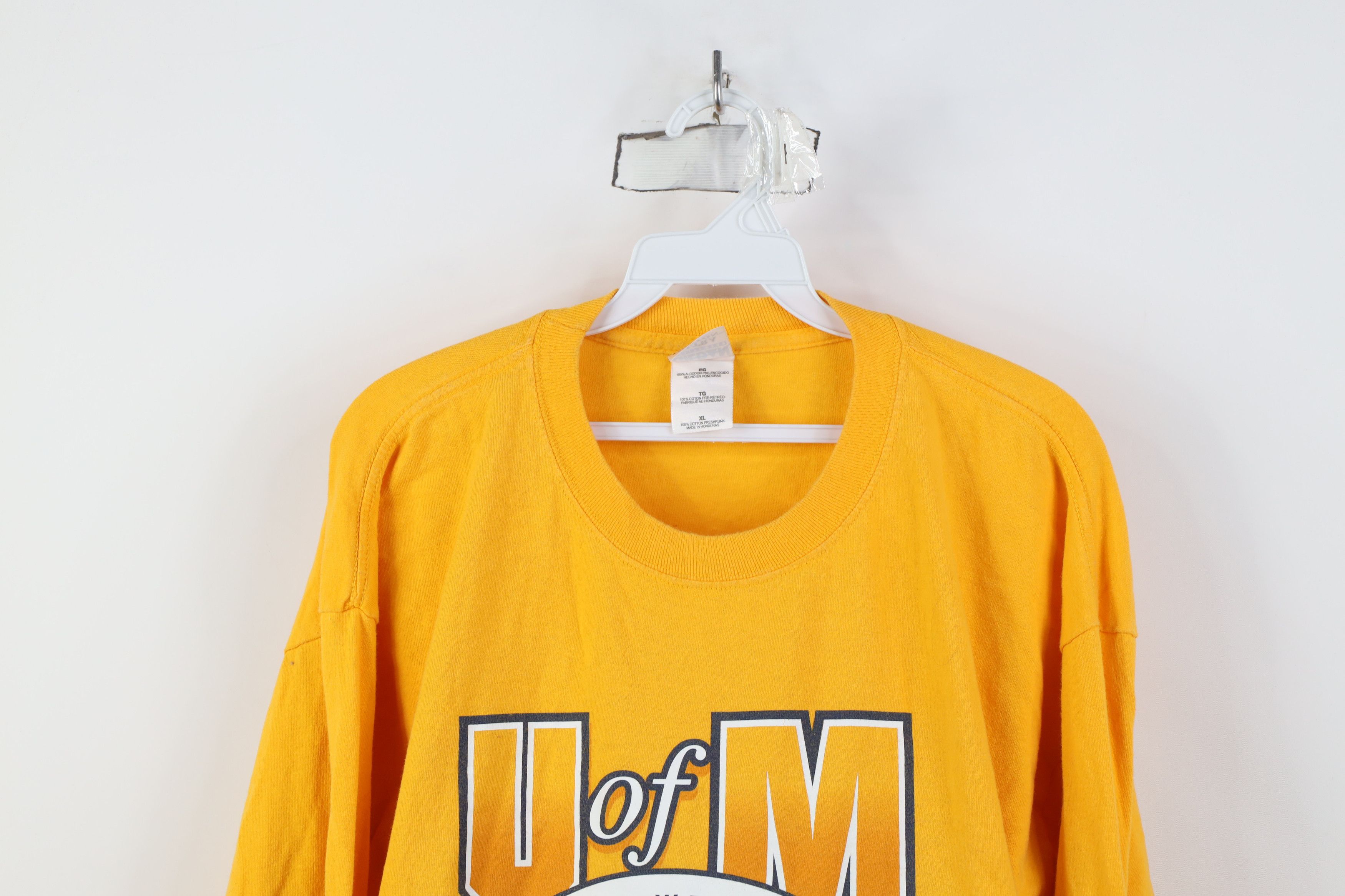 Vintage Vintage 90s Y2K University of Michigan Long Sleeve T-Shirt Size US XL / EU 56 / 4 - 2 Thumbnail