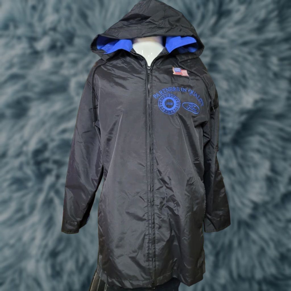 Ford UAW Autoworkers Union Ford Full Zip Windbreaker Jacket Medium USA Size US M / EU 48-50 / 2 - 1 Thumbnail
