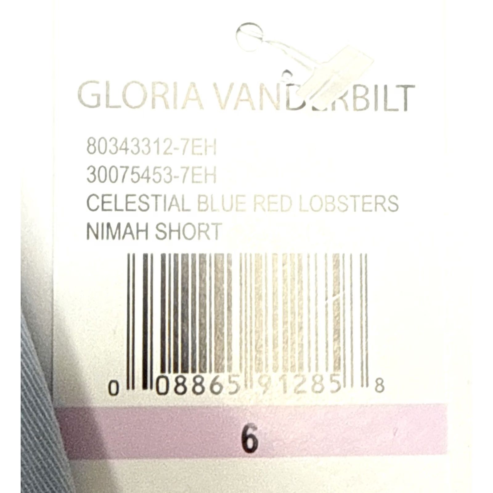 Gloria Vanderbilt Gloria Vanderbilt Nimah Lobsters Women’s Shorts Sz 6 Blue Red Size 28" / US 6 / IT 42 - 3 Thumbnail