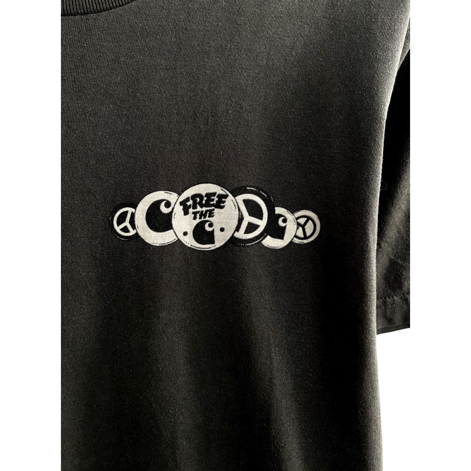 Carhartt VINTAGE Carhartt T-Shirt Mens M Grey 90s Free The Rare Retro Y2K hype Size US M / EU 48-50 / 2 - 4 Thumbnail