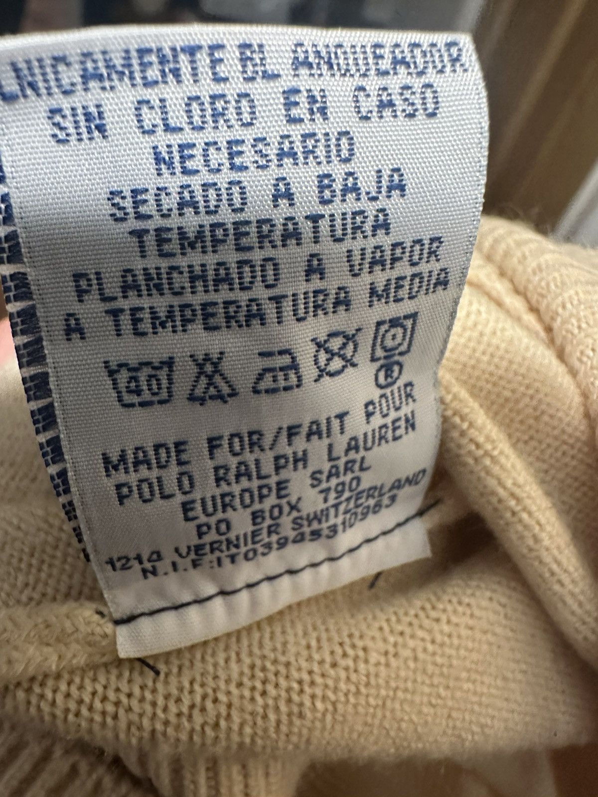 Ralph Lauren Beige Ralph Lauren Vneck Size US M / EU 48-50 / 2 - 7 Thumbnail