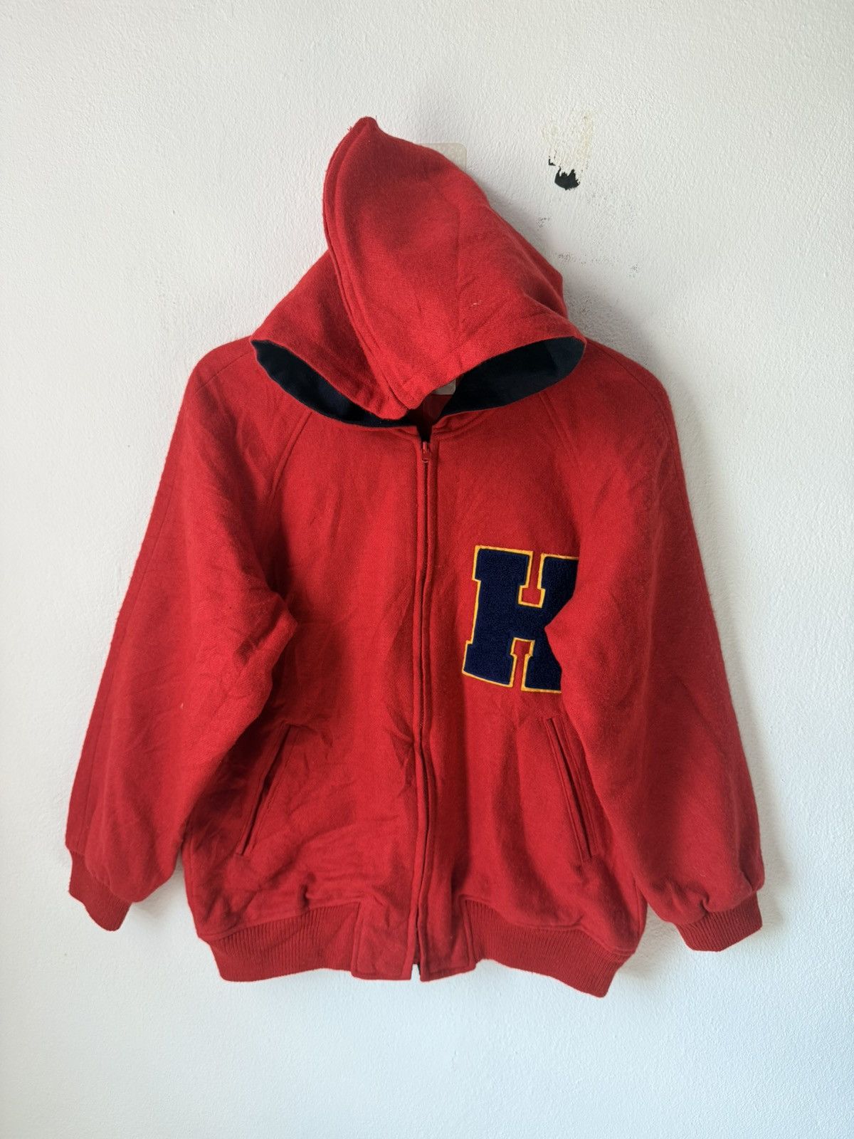 Japanese Brand JAPAN BRAND TENT HOUSE VARSITY JACKET WITH HOODIES ZIPPER Size US S / EU 44-46 / 1 - 1 Thumbnail