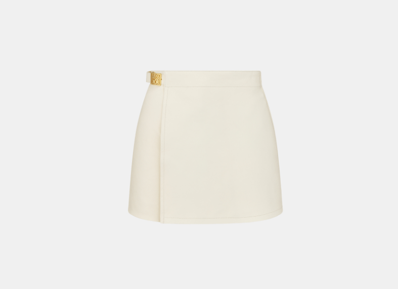 Dior o1w1db10326 525P47 Mini Skirt in Ecru Size 30" / US 8 / IT 44 - 1 Thumbnail