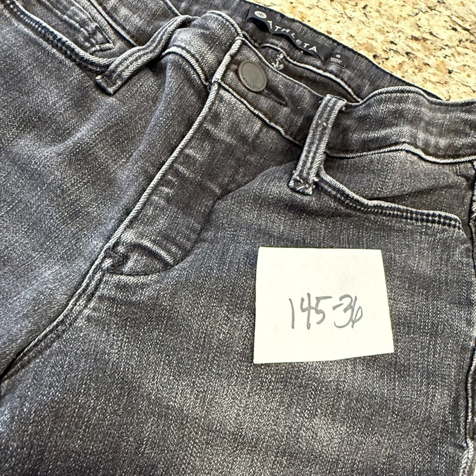 Other Athleta burnout black distressed skinny jeans SZ 0 Size 25" / US 0 / IT 36 - 10 Thumbnail