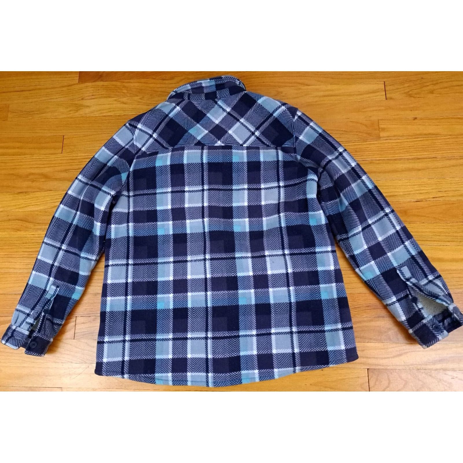 Vintage Soho Threads Plaid Shirt Button-Up Blue 2XL Long Sleeve Insulated Full Button Thick Outdoor Mens XXL Size US XXL / EU 58 / 5 - 4 Thumbnail