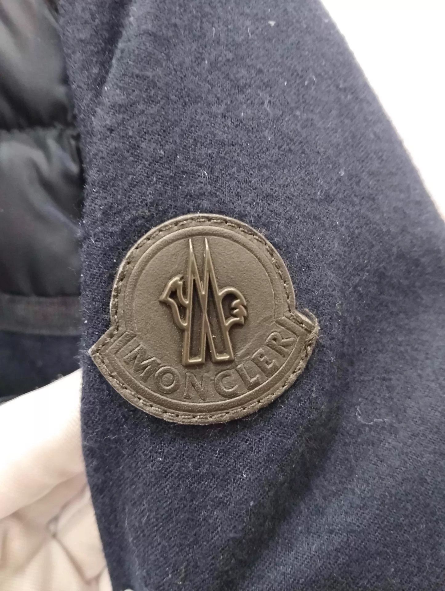Moncler Moncler Navy Wool Paneled Puffer Jacket Size 2 Size XS / US 0-2 / IT 36-38 - 8 Thumbnail