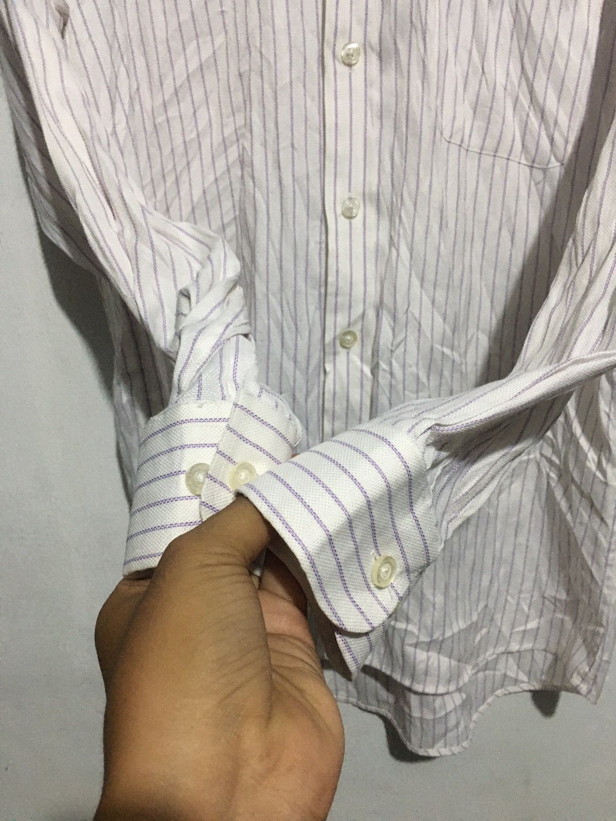 Balenciaga BALENCIAGA STRIPED SHIRT BUTTON UPS Size US M / EU 48-50 / 2 - 7 Thumbnail