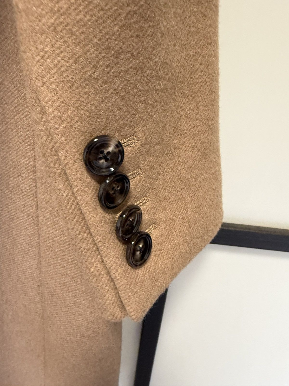 Celine × Hedi Slimane UNRELEASED - FW23 Velvet Collar Camel Chesterfield Coat Size US S / EU 44-46 / 1 - 9 Thumbnail