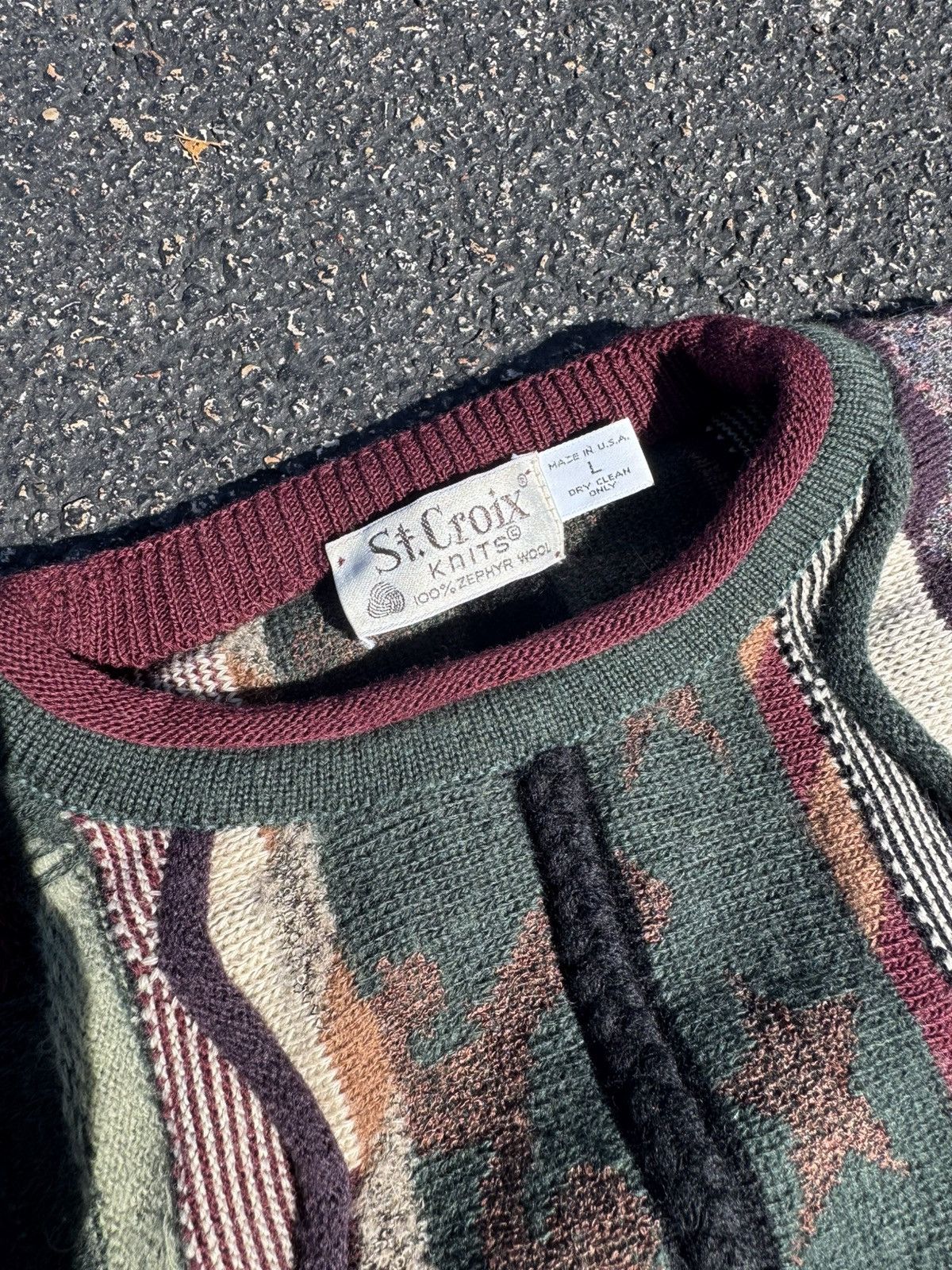 Coogi Men’s Coogi-like Knit Sweater Size US L / EU 52-54 / 3 - 2 Thumbnail