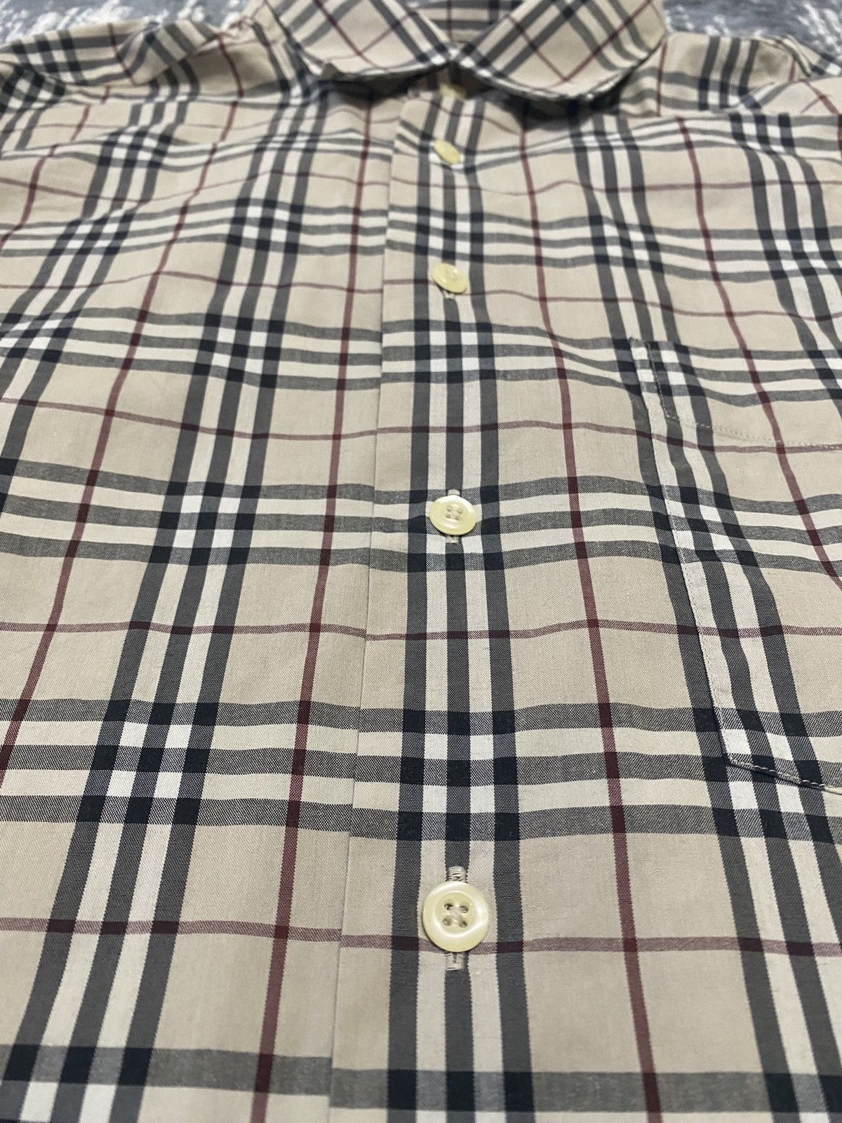 Burberry Vintage beige nova check fullprint burberry shirt button up Size US XXL / EU 58 / 5 - 6 Thumbnail