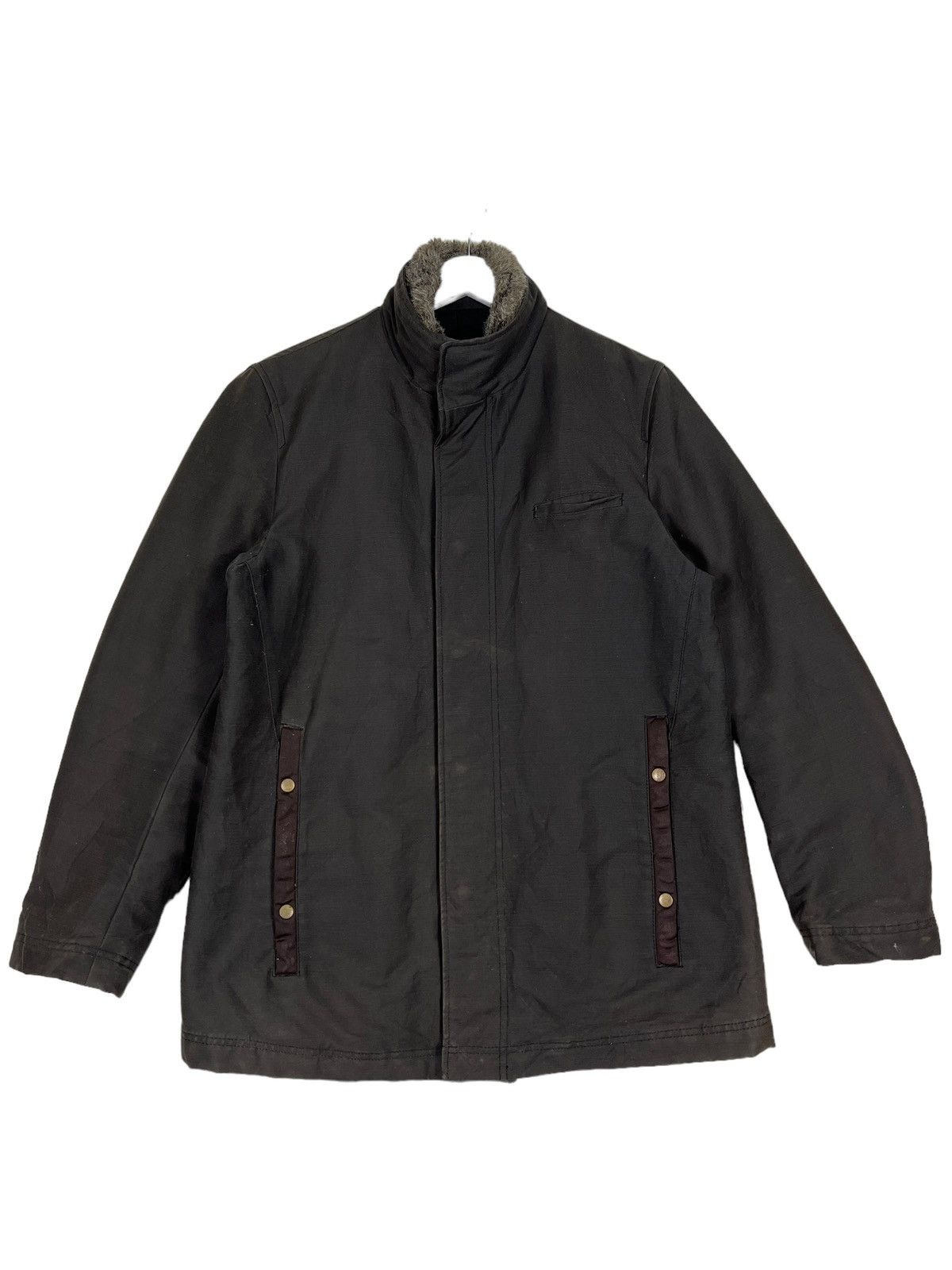 Melrose 🔥 MELROSE MEN MOLESKIN FAUX FUR TRIM JACKET Size US M / EU 48-50 / 2 - 2 Thumbnail