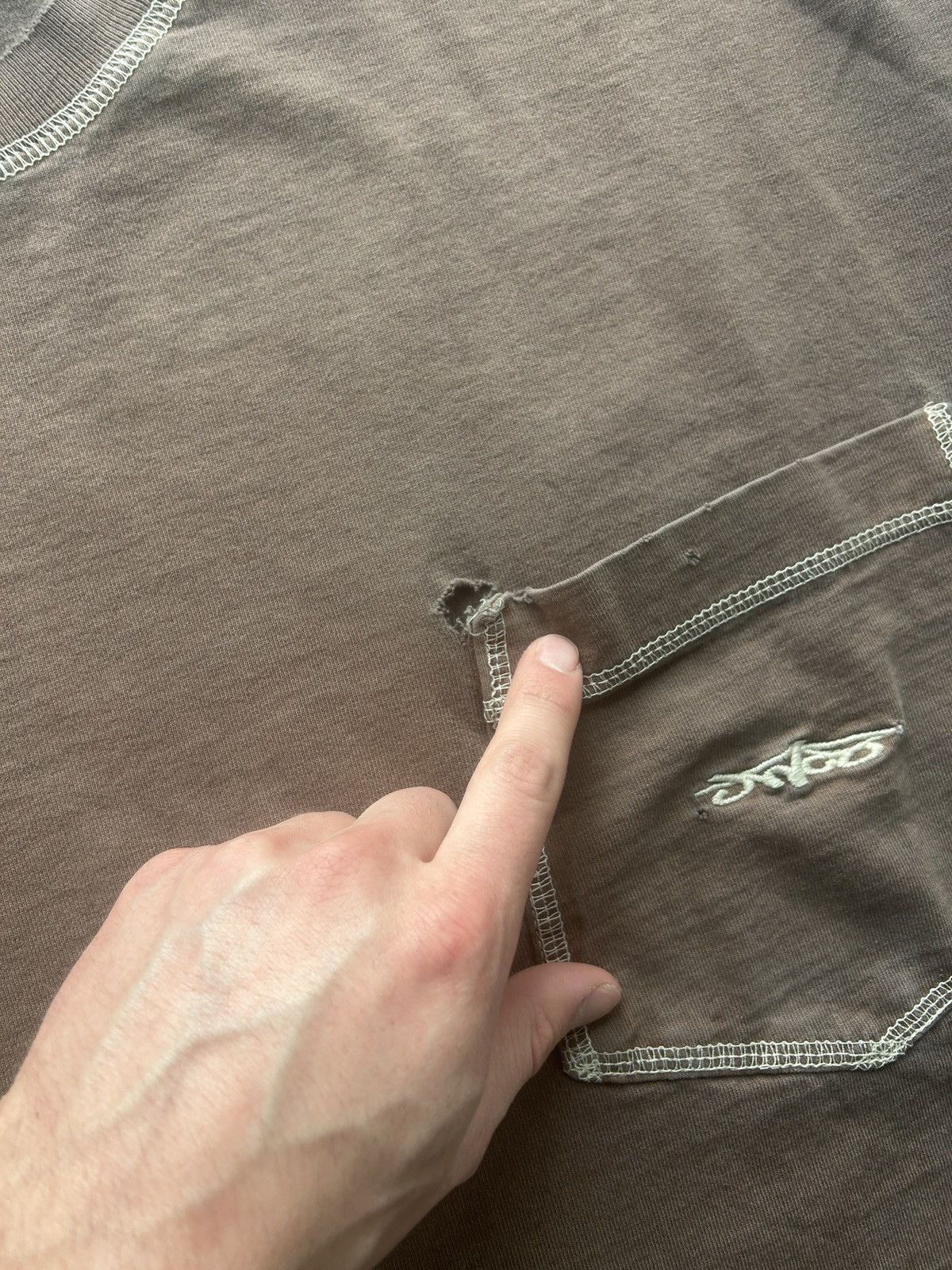 JNCO × Vintage Vintage 90s Faded JNCO Pocket Tee Size US XXL / EU 58 / 5 - 5 Thumbnail