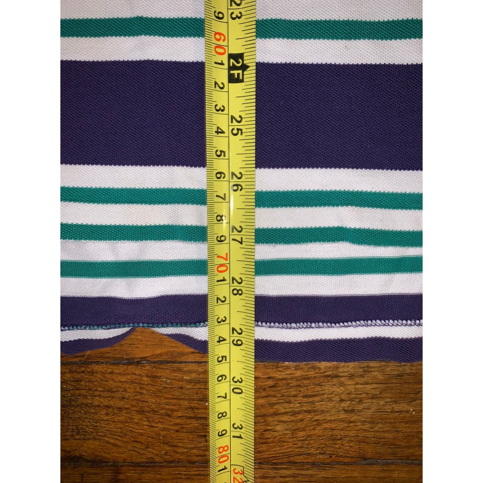 Polo Ralph Lauren Vintage Polo Ralph Lauren Striped Polo Shirt L Purple Size US XL / EU 56 / 4 - 5 Thumbnail