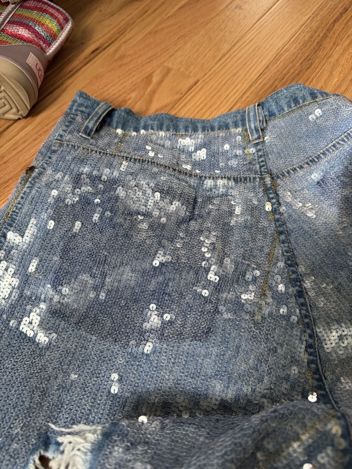 ASHISH ASHISH Distressed Sequin Denim Jeans – Size M Size 30" / US 8 / IT 44 - 7 Thumbnail