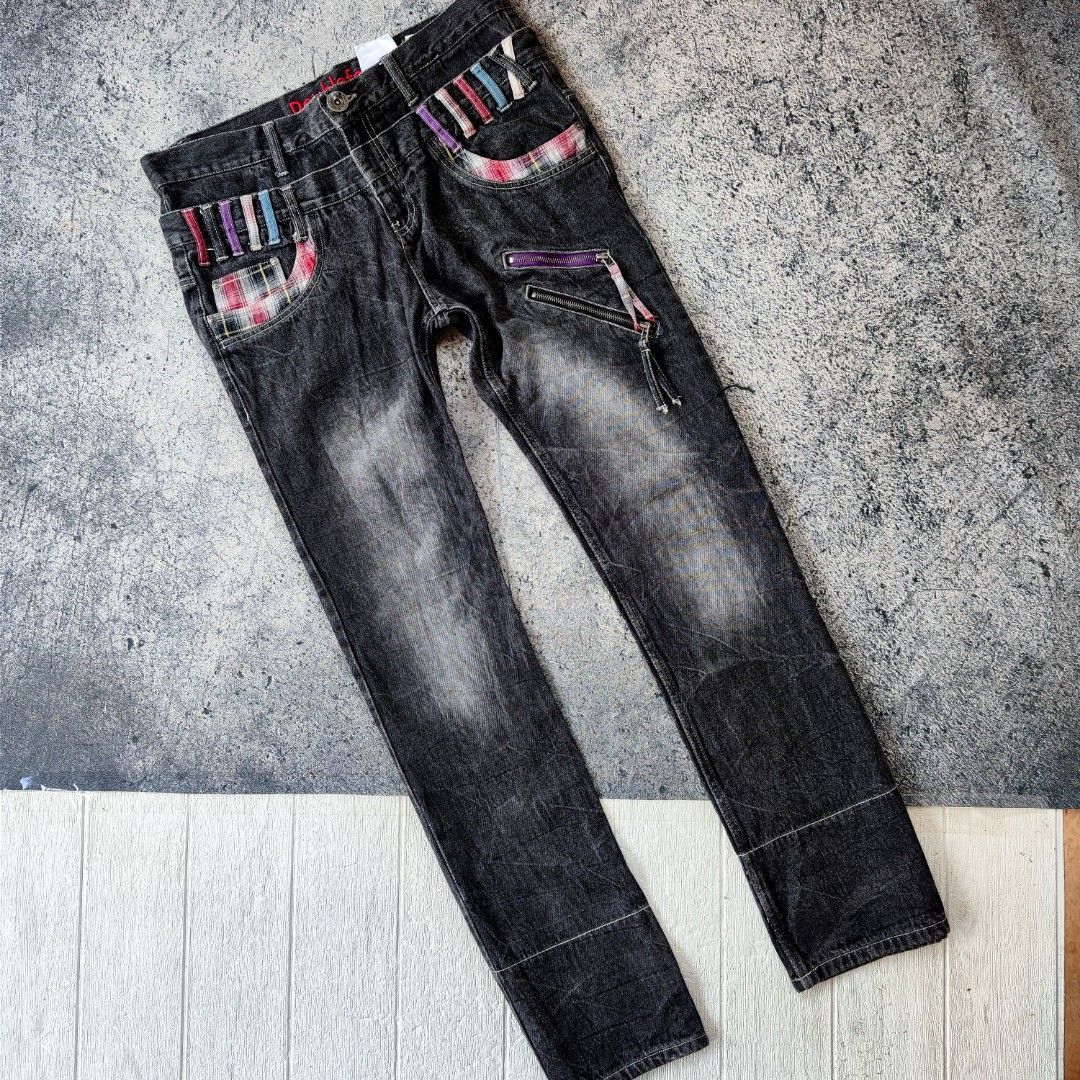 image of Hysteric Glamour x Ppfm Japanese Double Waist Denim Fading, Men's (Size 33)