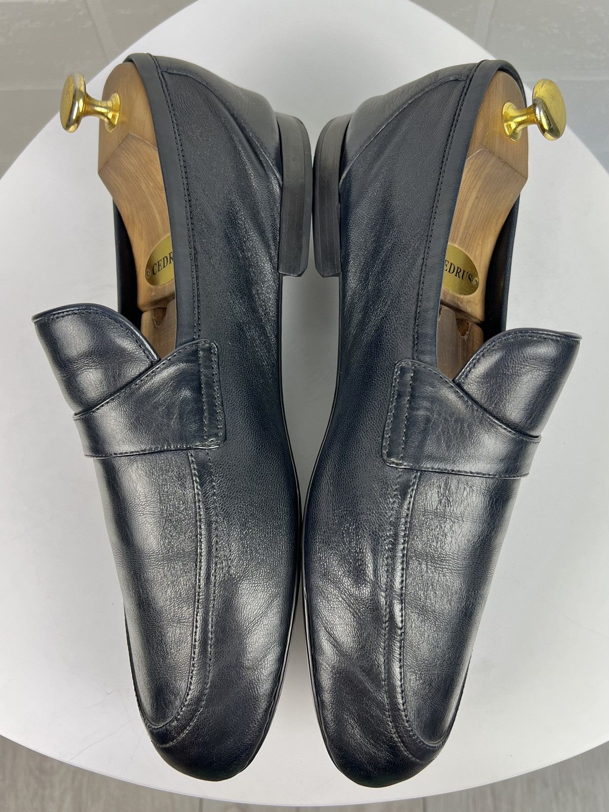 Gucci GUCCI Loafers Nappa Leather Soft Shoes GG Embossed Logo Mens Size US 7.5 / EU 40-41 - 11 Thumbnail