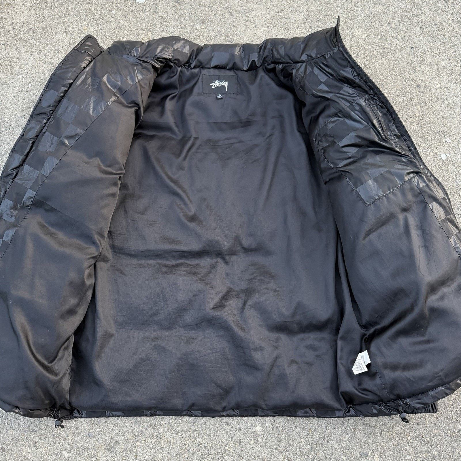 Stussy Stussy Black Checkered Goose Down Puffer Jacket XL Size US XL / EU 56 / 4 - 3 Thumbnail