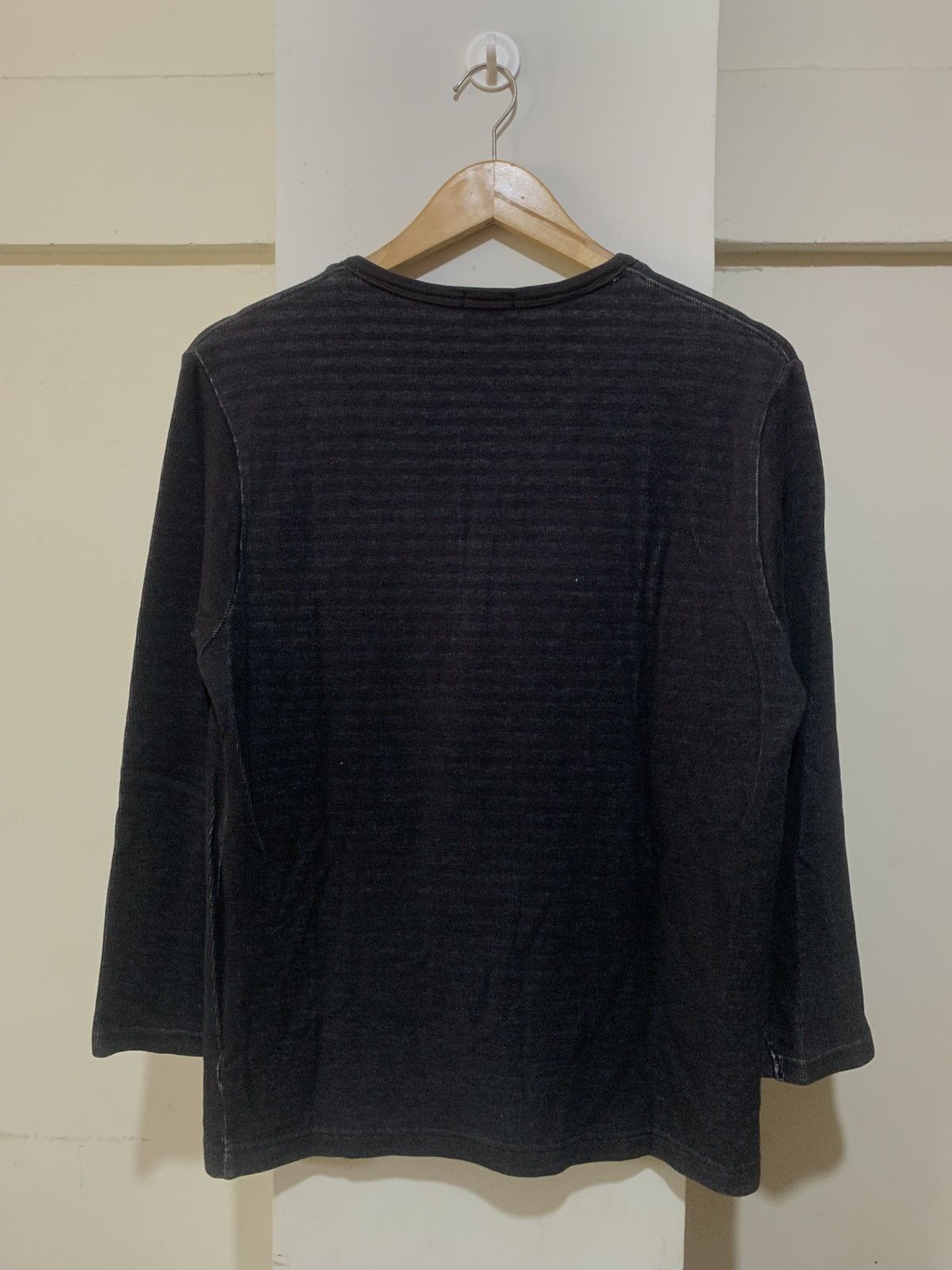 Japanese Brand Japanese Double Layer Stripe Kansai Yamamoto Long Sleeve Tee Size US L / EU 52-54 / 3 - 9 Thumbnail