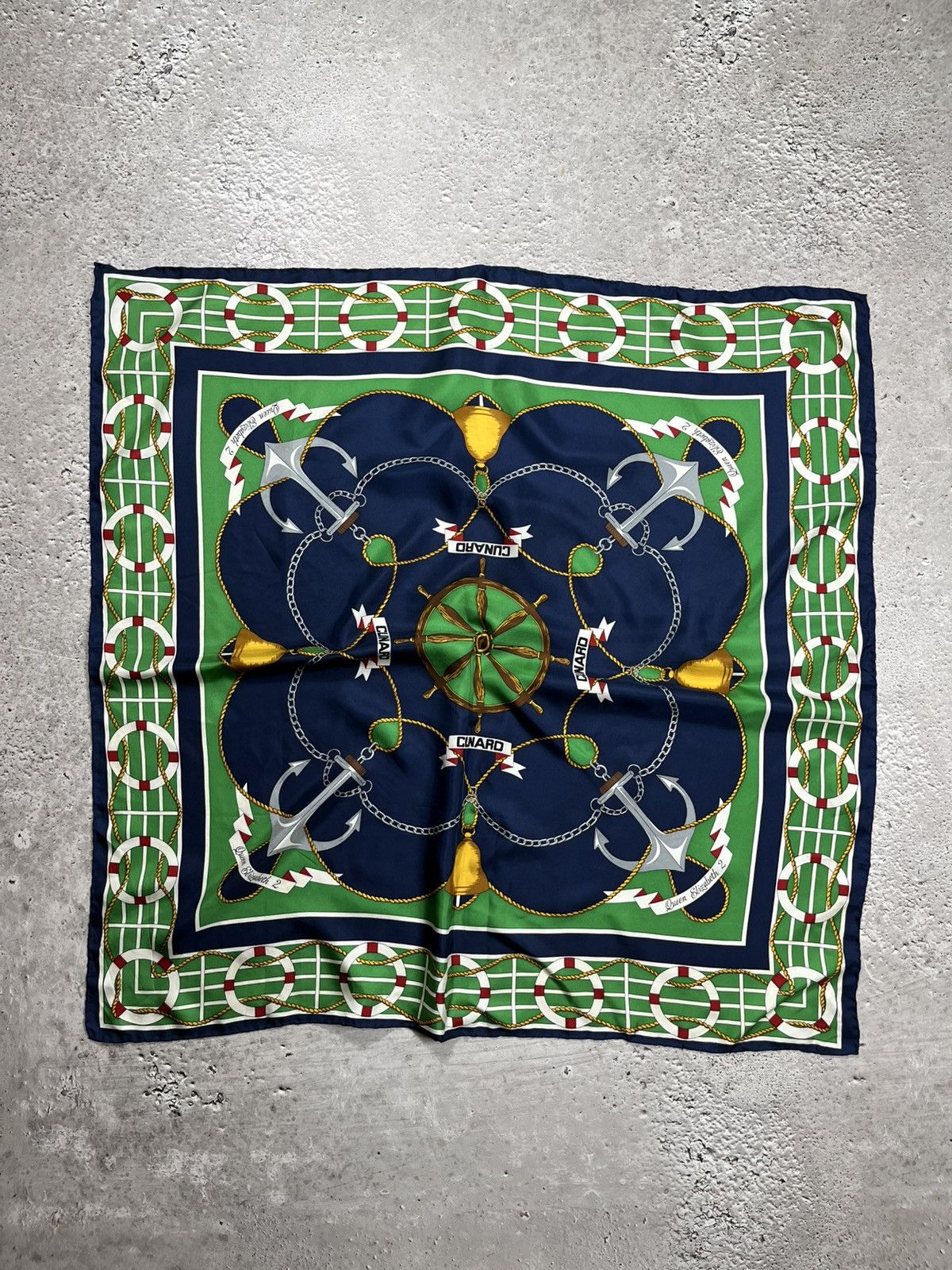 Other Jane Shilton Nautical Pure Silk Scarf 88x88 cm Korea Size ONE SIZE - 1 Thumbnail