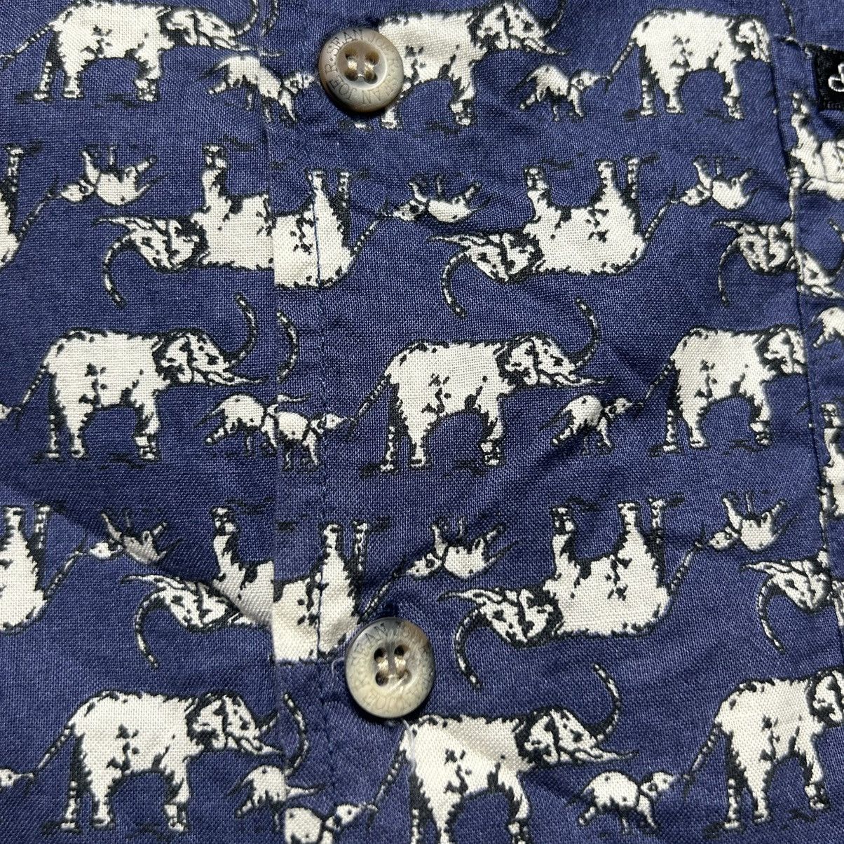 Sean John Sean John Elephant Monogram Button Up Shirt Size US XL / EU 56 / 4 - 5 Thumbnail