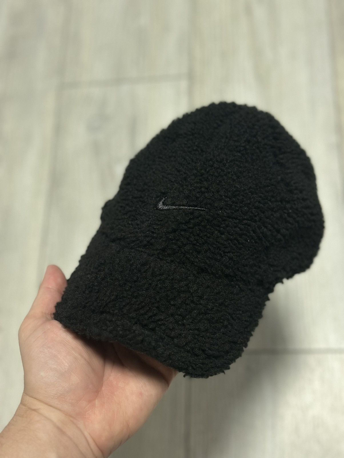 Nike Nike Sherpa Heritage86 Hat Cap Black Tan Swoosh Logo Teddy Size ONE SIZE - 1 Thumbnail