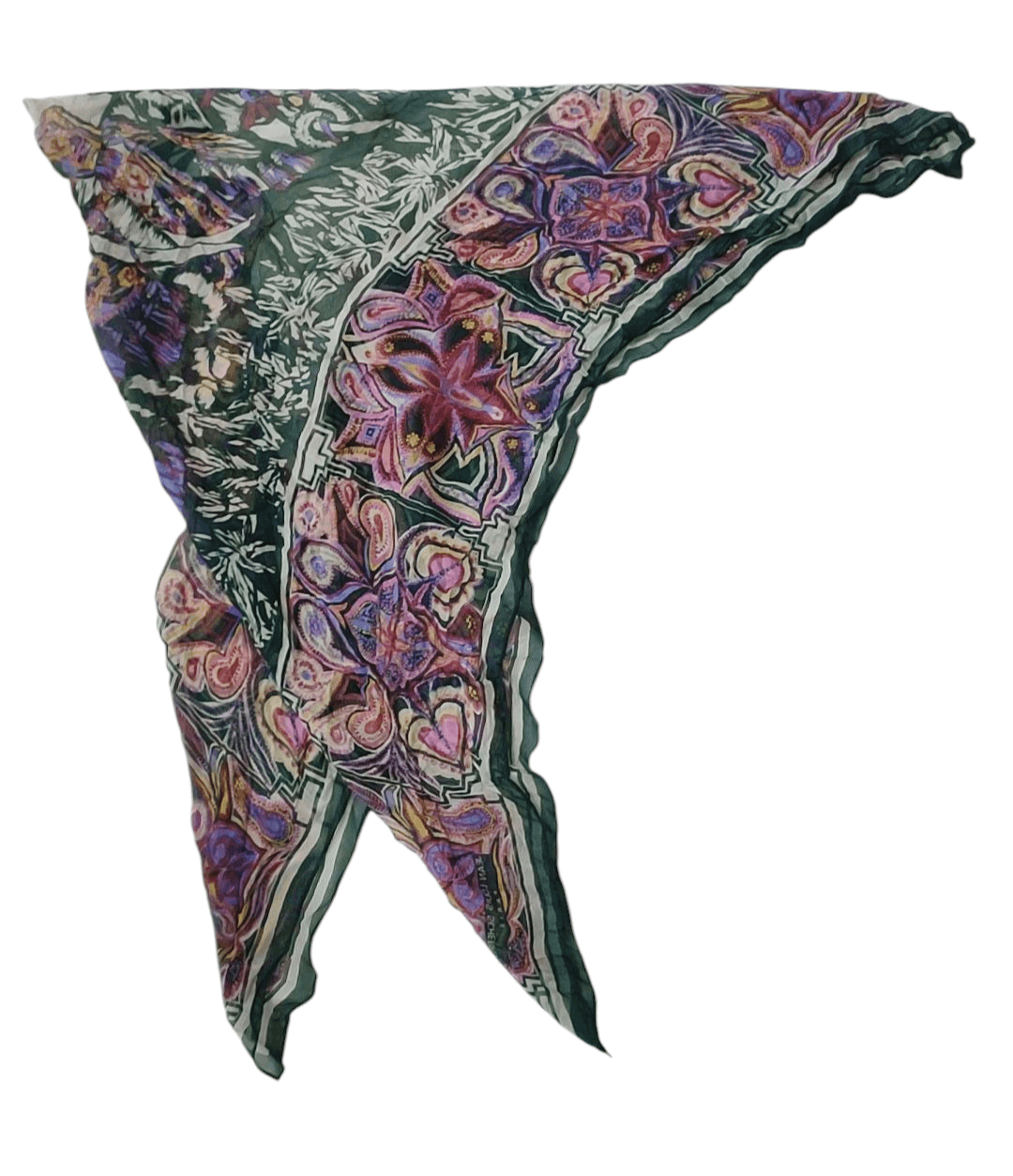 Jean-Louis Scherrer Jean-Louis Paris Silk Scarf Size ONE SIZE - 3 Thumbnail