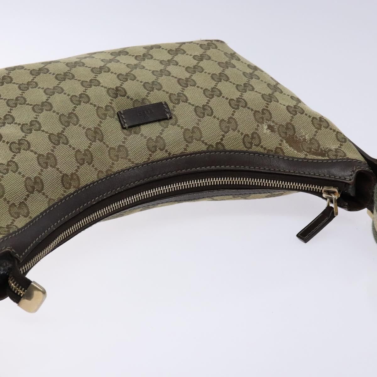 Gucci GUCCI GG Canvas Shoulder Bag Beige Gold Size ONE SIZE - 6 Thumbnail