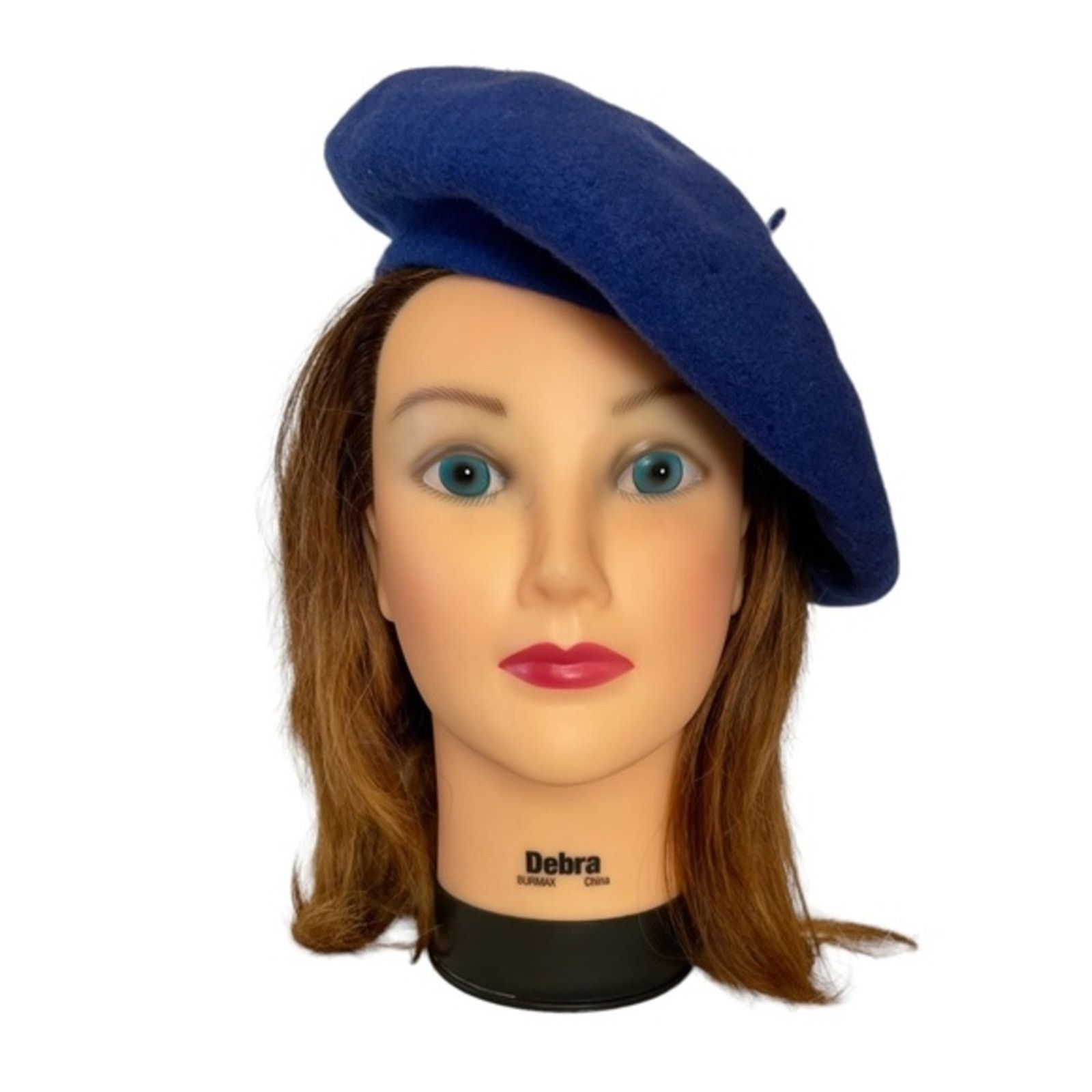 Vintage Vintage Aris Blue Lambswool Beret Size ONE SIZE - 2 Thumbnail