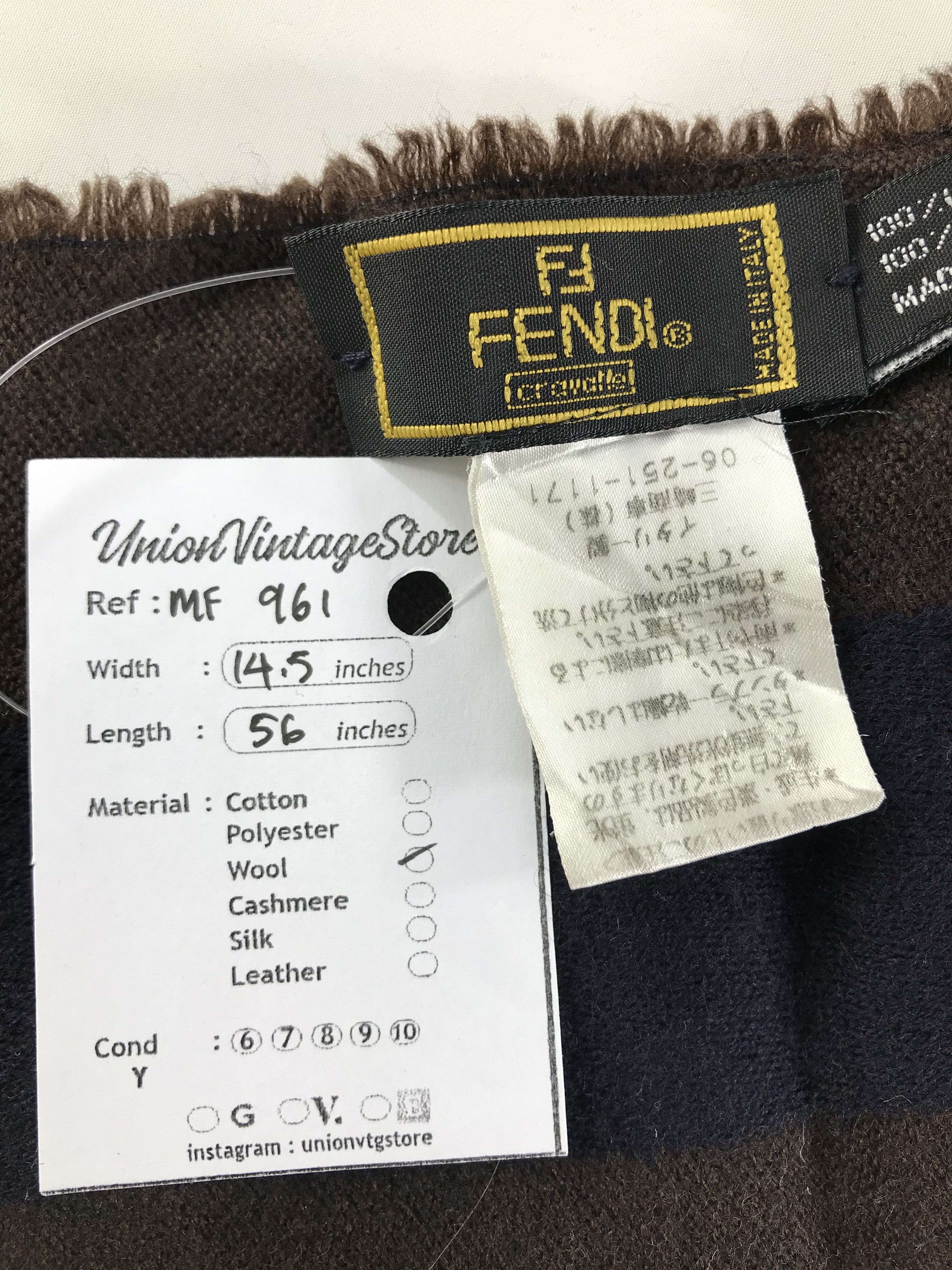 Fendi Vintage Fendi Scarf/Muffler/Neckwear MF961 Size ONE SIZE - 4 Thumbnail