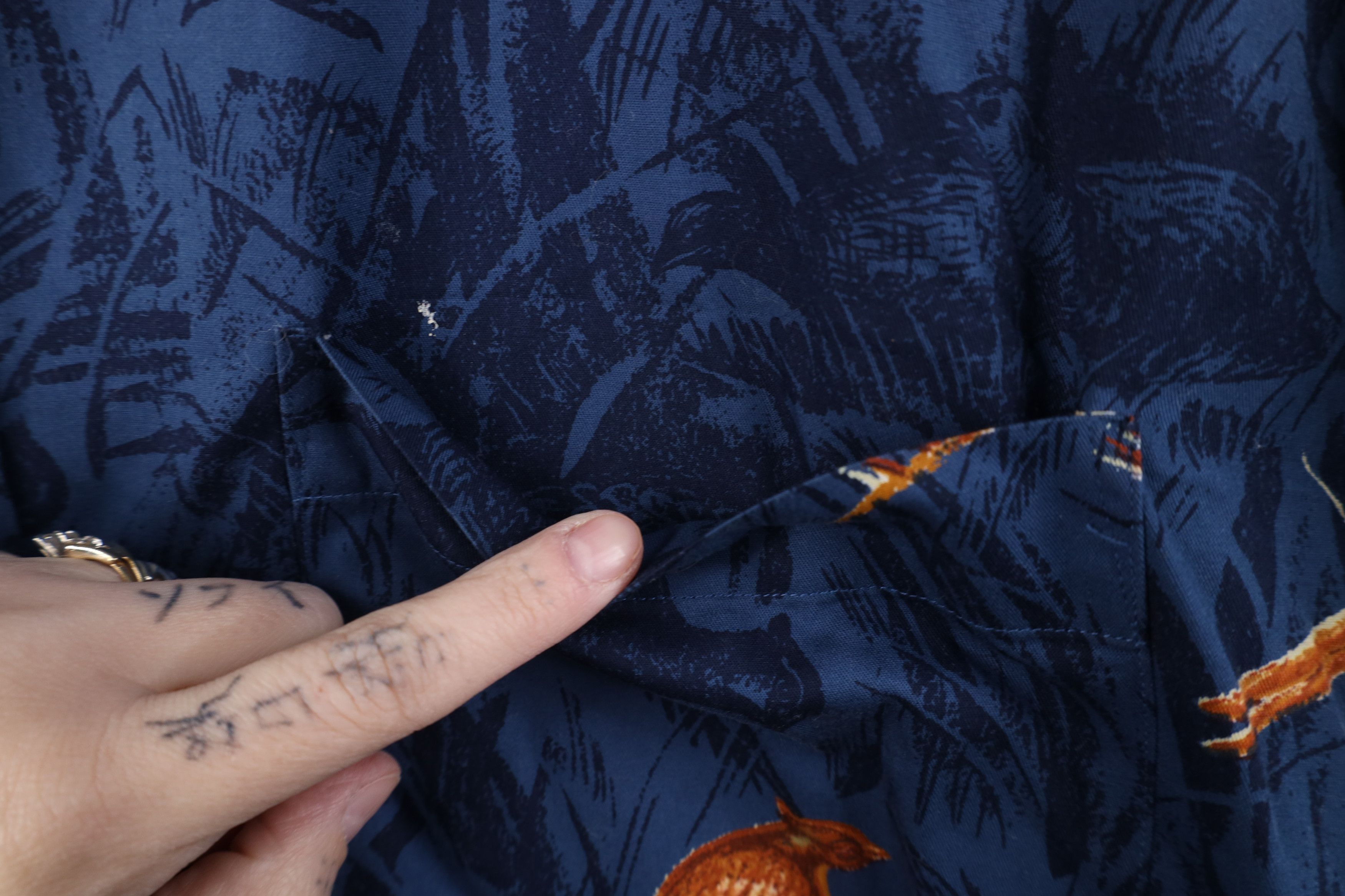 Nautica Vintage 90s Nautica Pheasant Bird All Over Print Shirt Size US XL / EU 56 / 4 - 5 Thumbnail