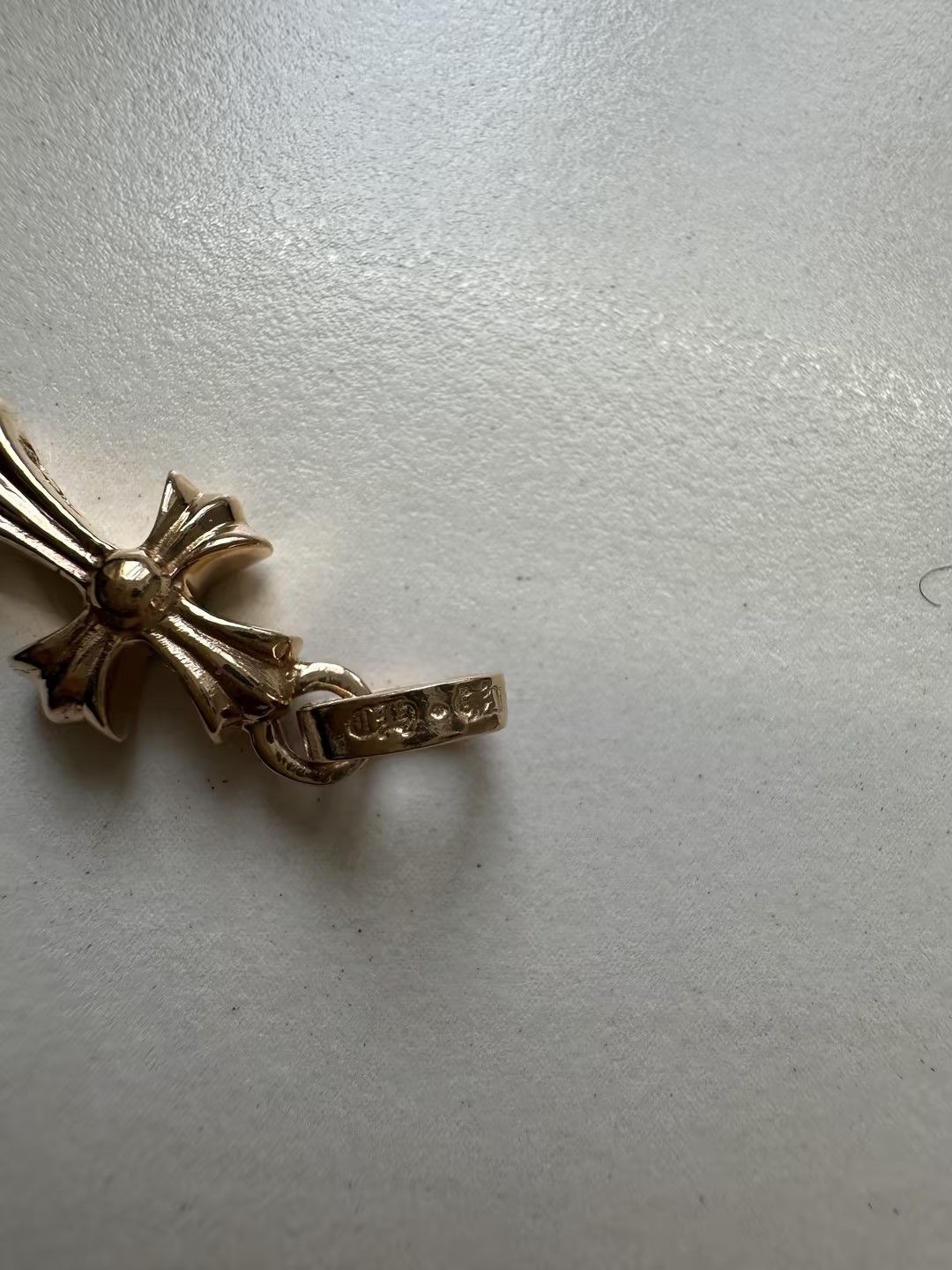 Chrome Hearts Chrome Hearts 22K Gold Emerald Babyfat Cross Charm Pendant Size ONE SIZE - 11 Thumbnail