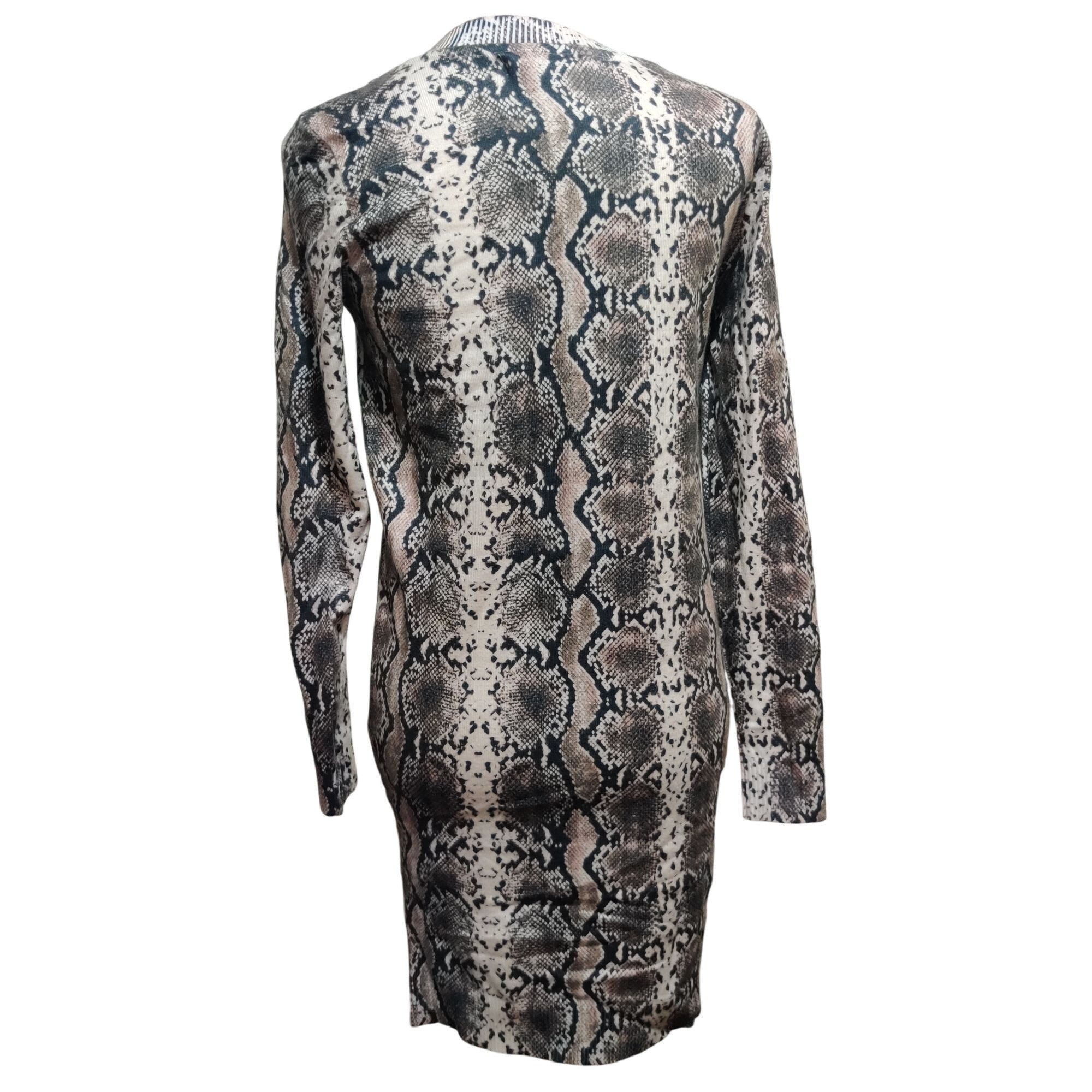 Other Vero Moda S Snakeskin Print Long Sleeve Bodycon Sweater Dres Size S / US 4 / IT 40 - 3 Thumbnail