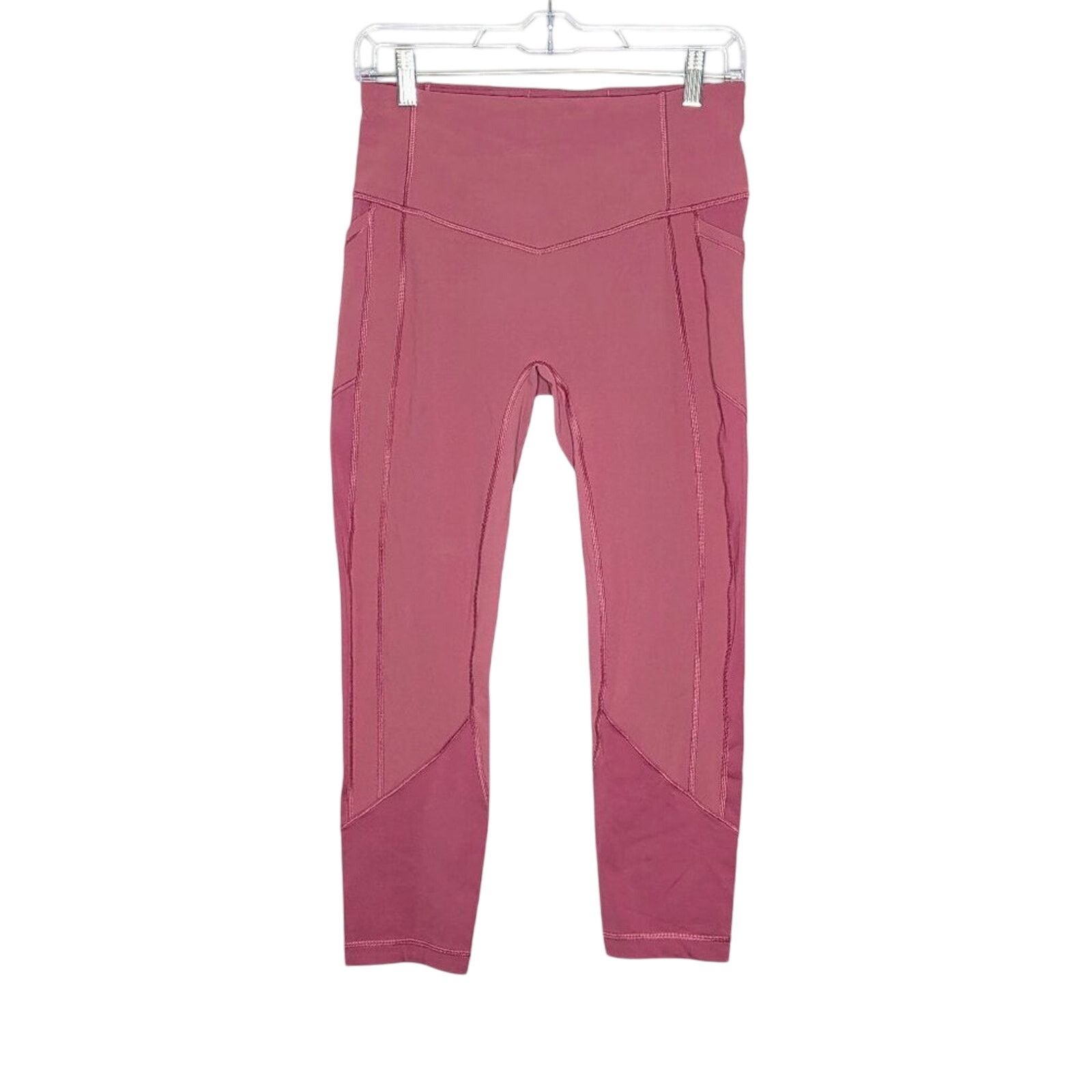 Lululemon Lululemon All The Right Places Crop II 23" Rose Pink Stretch Size 30" / US 8 / IT 44 - 1 Thumbnail
