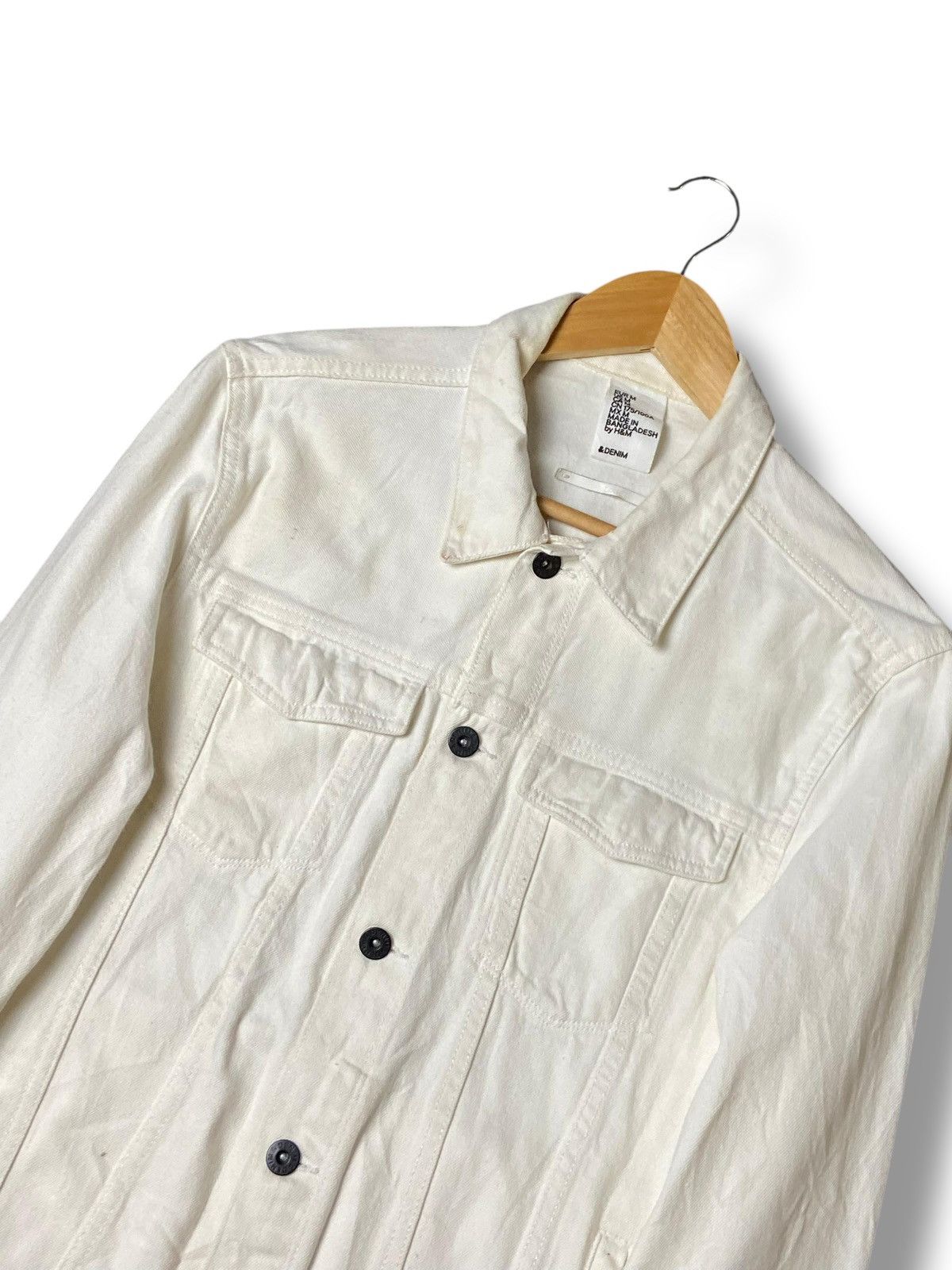 H&M × Japanese Brand × Vintage H&M Denim Jeans Jacket with Double Pocket (120) Size US M / EU 48-50 / 2 - 7 Thumbnail