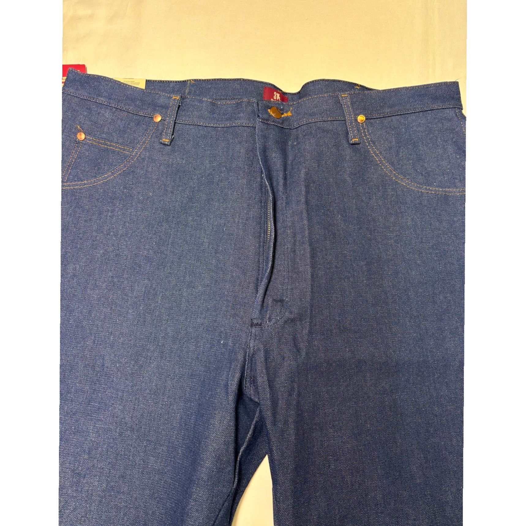 Wrangler Wrangler Men 42x34 Relaxed Fit Cowboy Cut Blue Denim Jeans WPL6426 Size US 42 / EU 58 - 2 Thumbnail