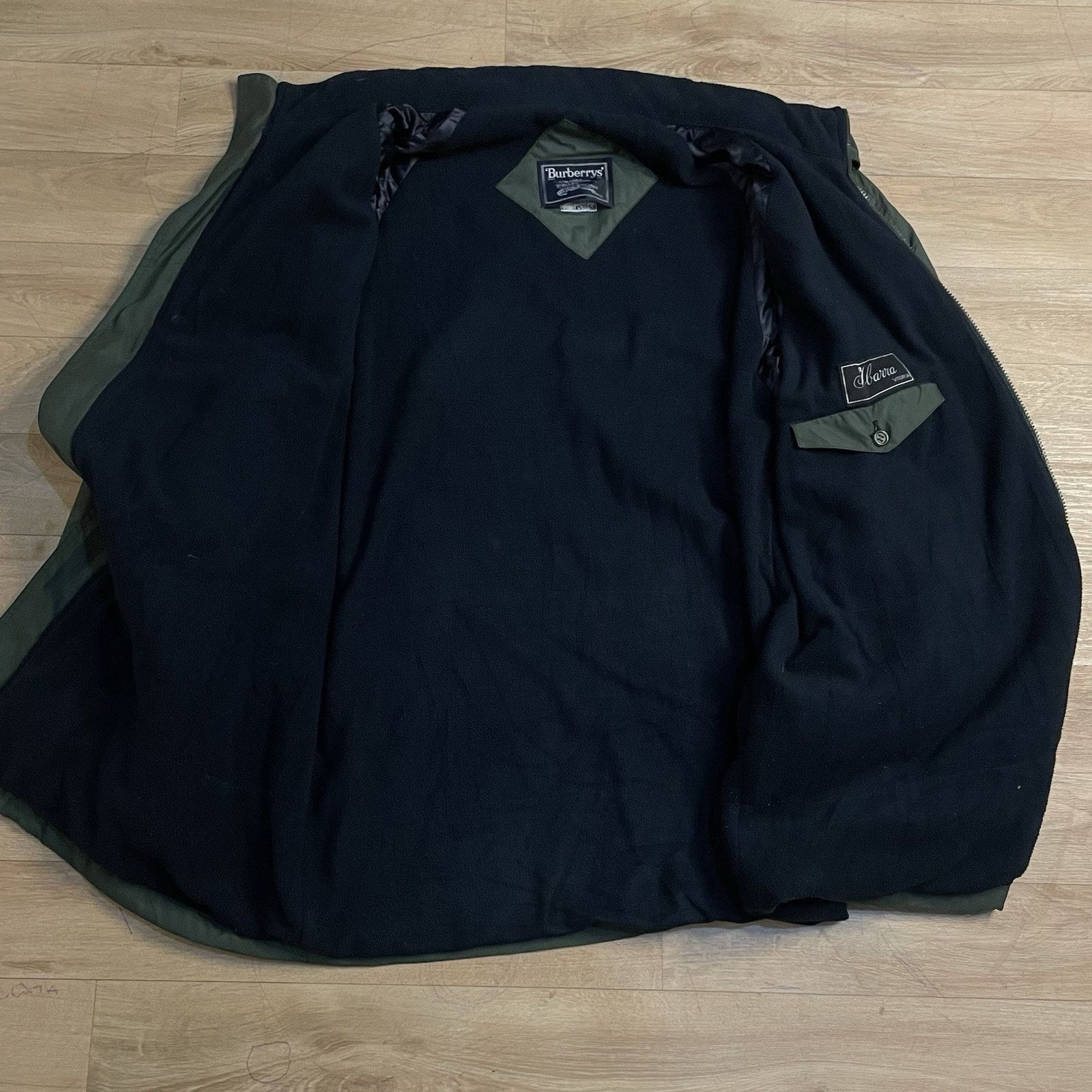 Burberry VINTAGE BURBERRY Jacket winter hooded men's GREEN OLIVE Size US XL / EU 56 / 4 - 5 Thumbnail