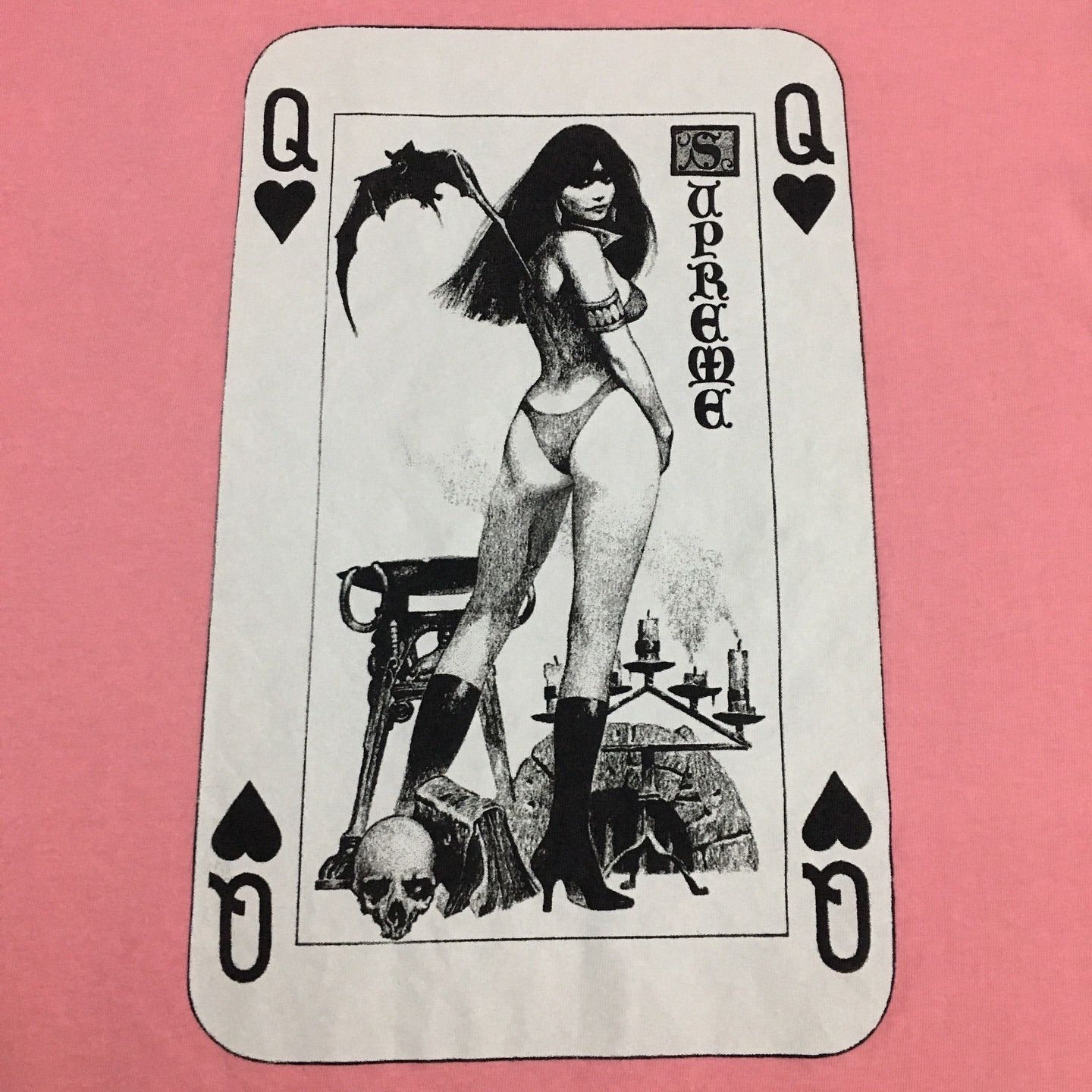 Supreme Supreme Vampirella SS17 Card Tee Bright Coral Size US M / EU 48-50 / 2 - 5 Thumbnail